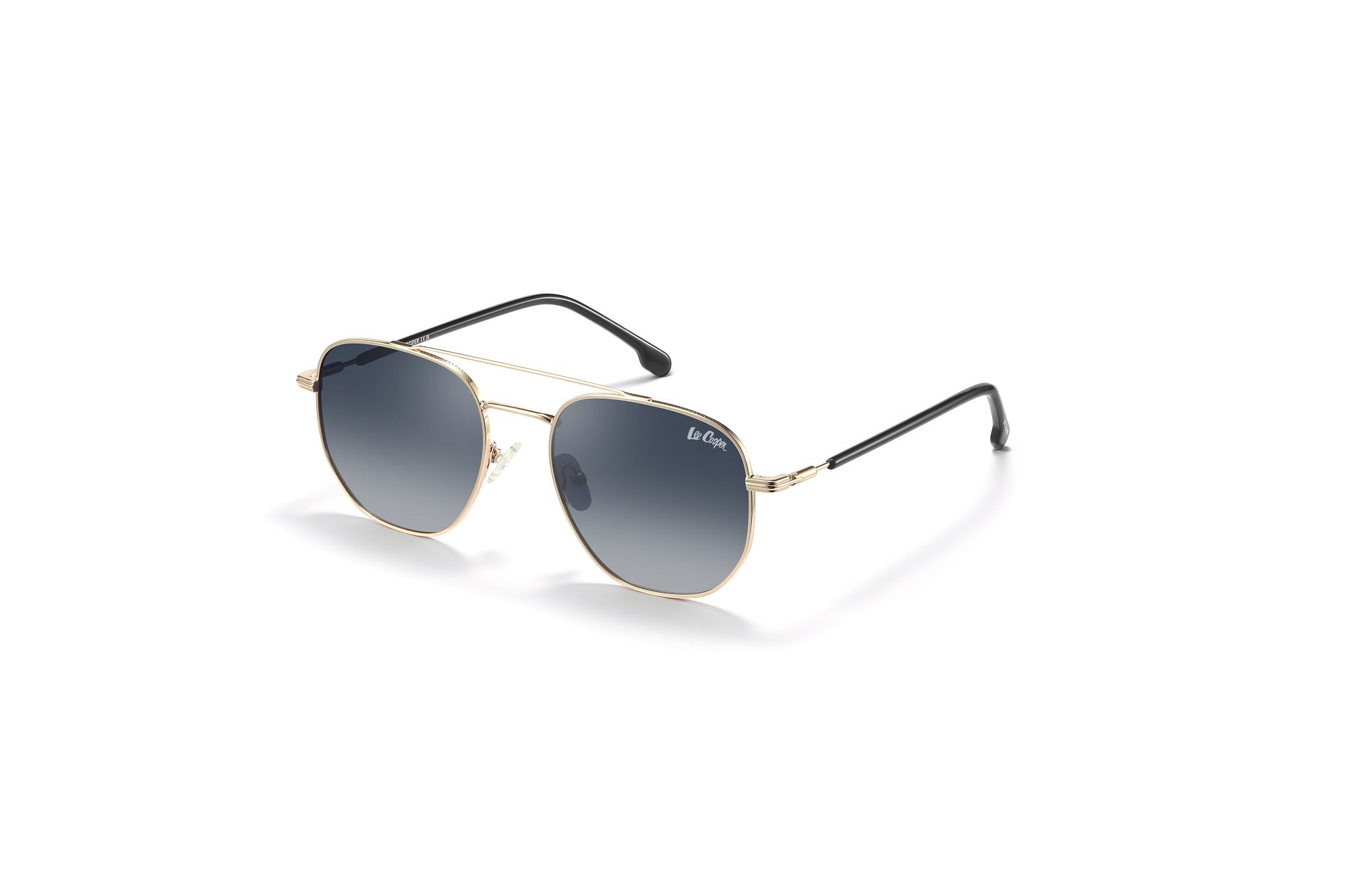 Lee Cooper Sunglasses for Men with Gold Black Metal Frame, Size 54-20-145 | LCM10029C1
