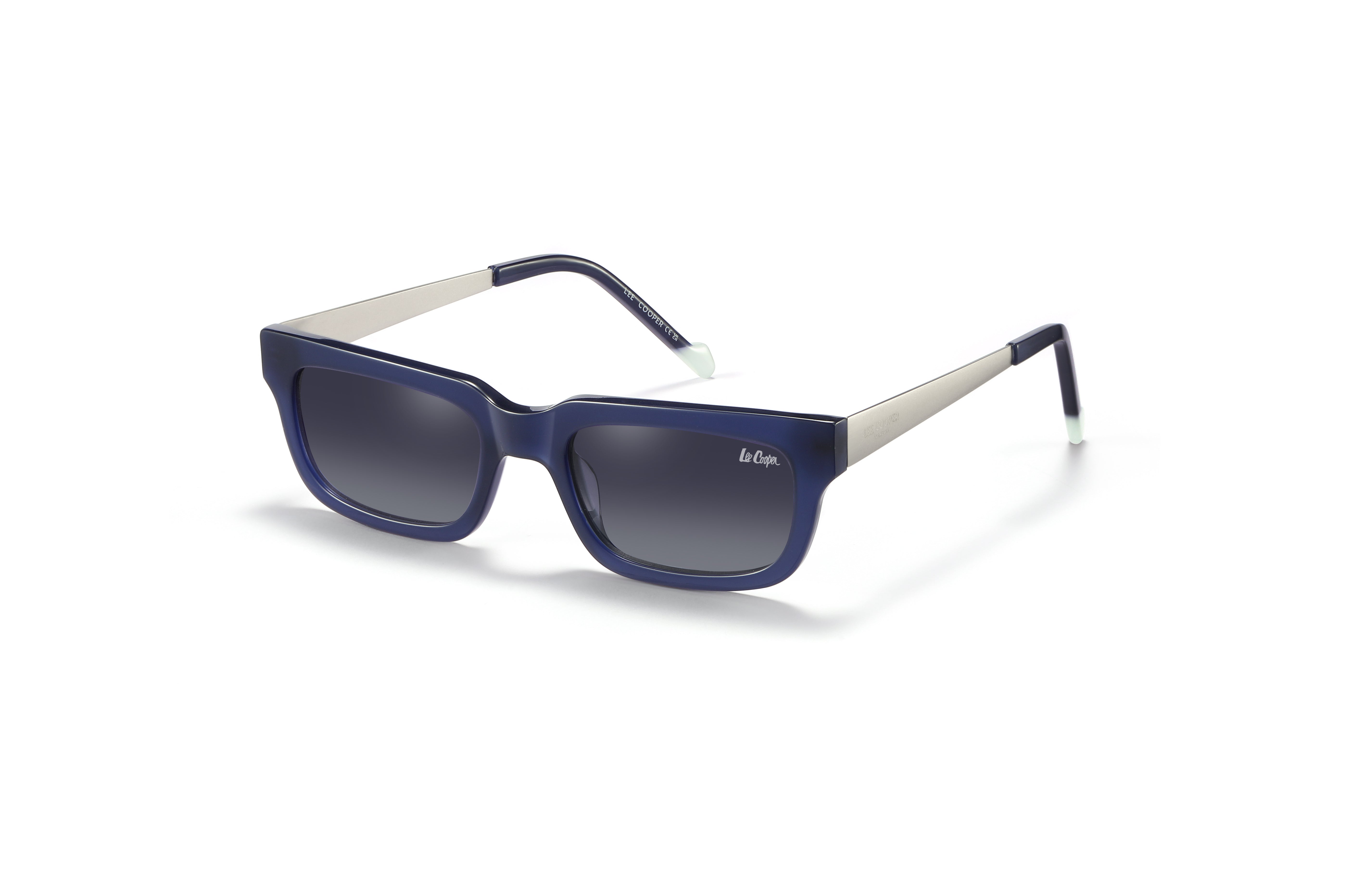 Lee Cooper Sunglasses for Women with Shiny Black & Matt Silver Acetate Frame, Size 50-20-145 | LCW10032C3