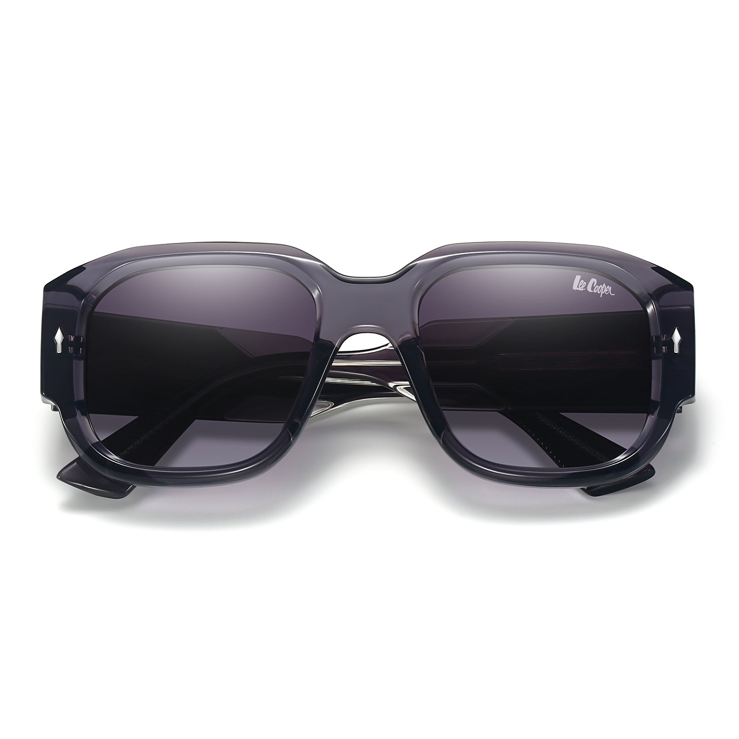 Lee Cooper Women's Polarized Chunky square Sunglasses - Grey - LCW10024C4