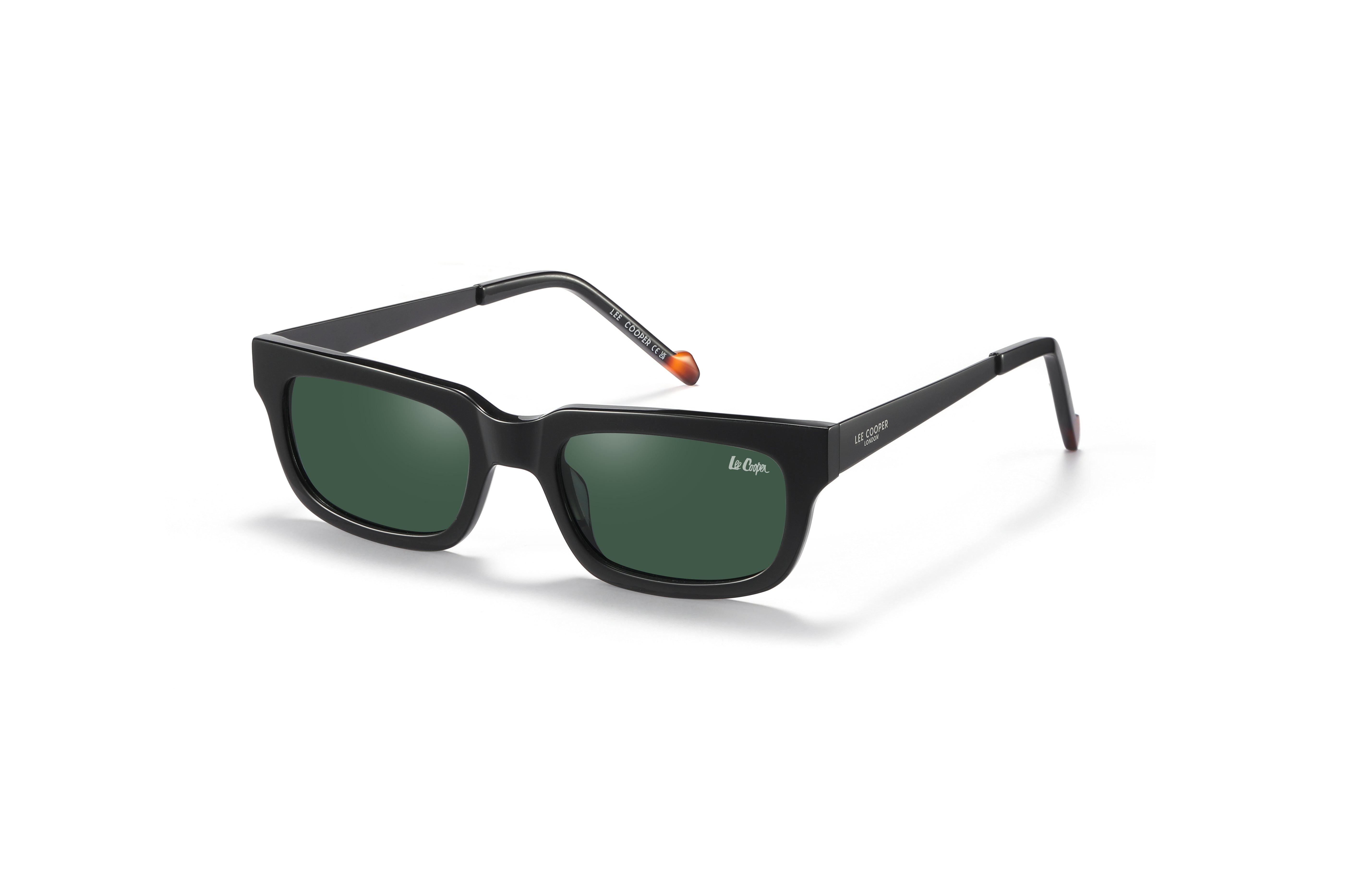 Lee Cooper Sunglasses for Women with Shiny Black & Matt Black Acetate Frame, Size 50-20-145 | LCW10032C4