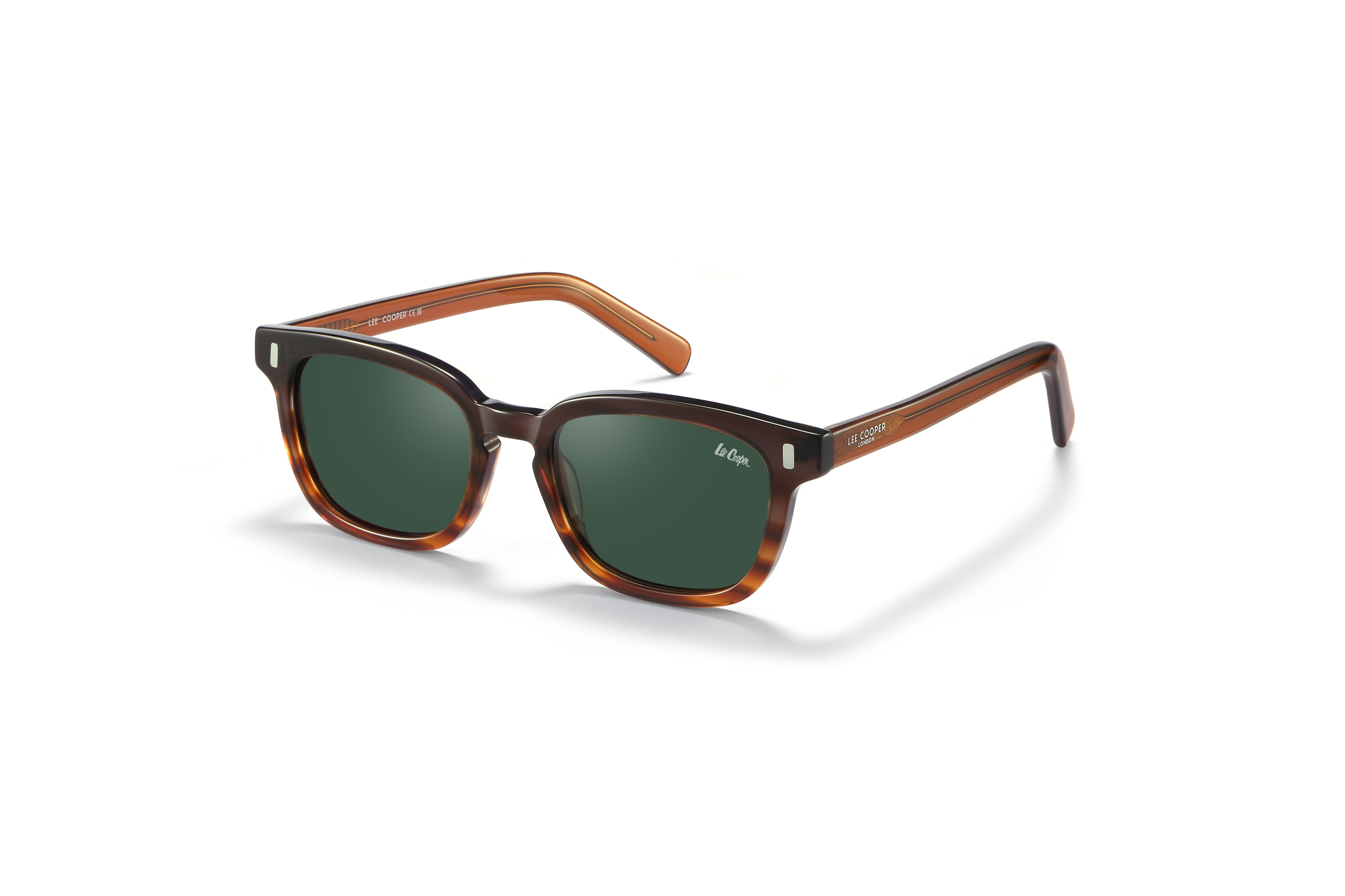 Lee Cooper Sunglasses for Unisex with Brown Acetate Frame, Size 52-19-145 | LCU10039C2