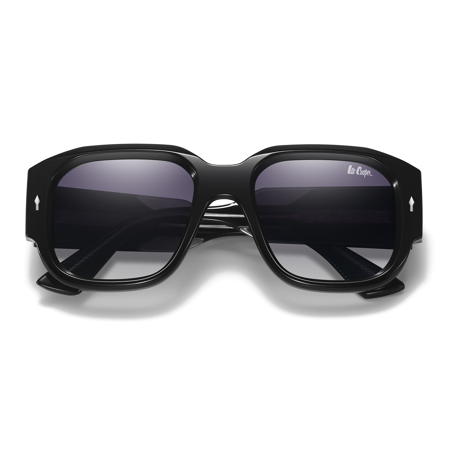 Lee Cooper Women's Polarized Chunky square Sunglasses - Black - LCW10024C1