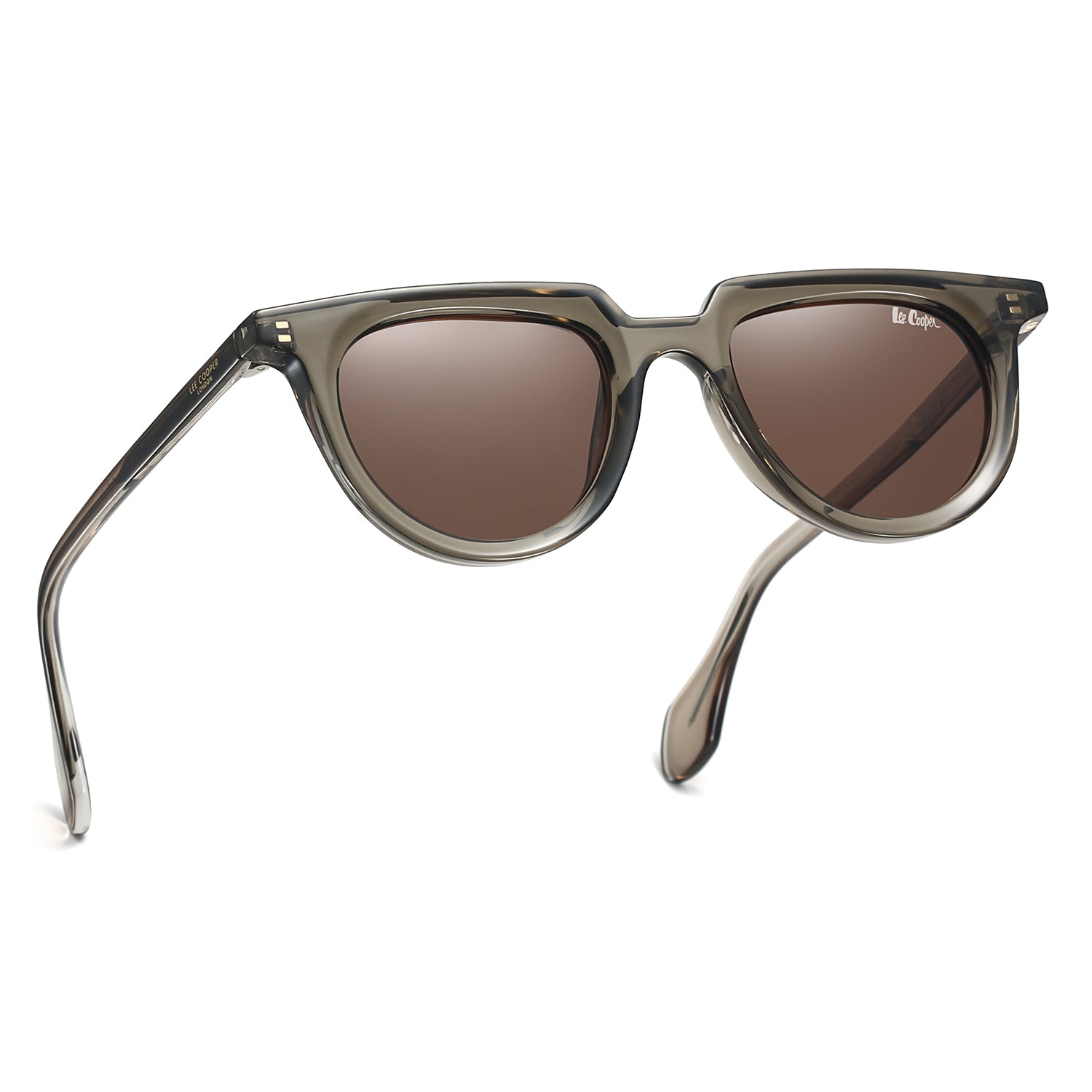 Lee Cooper Unisex's Polarized Vintage cateye Sunglasses - Brown - LCU11020C2