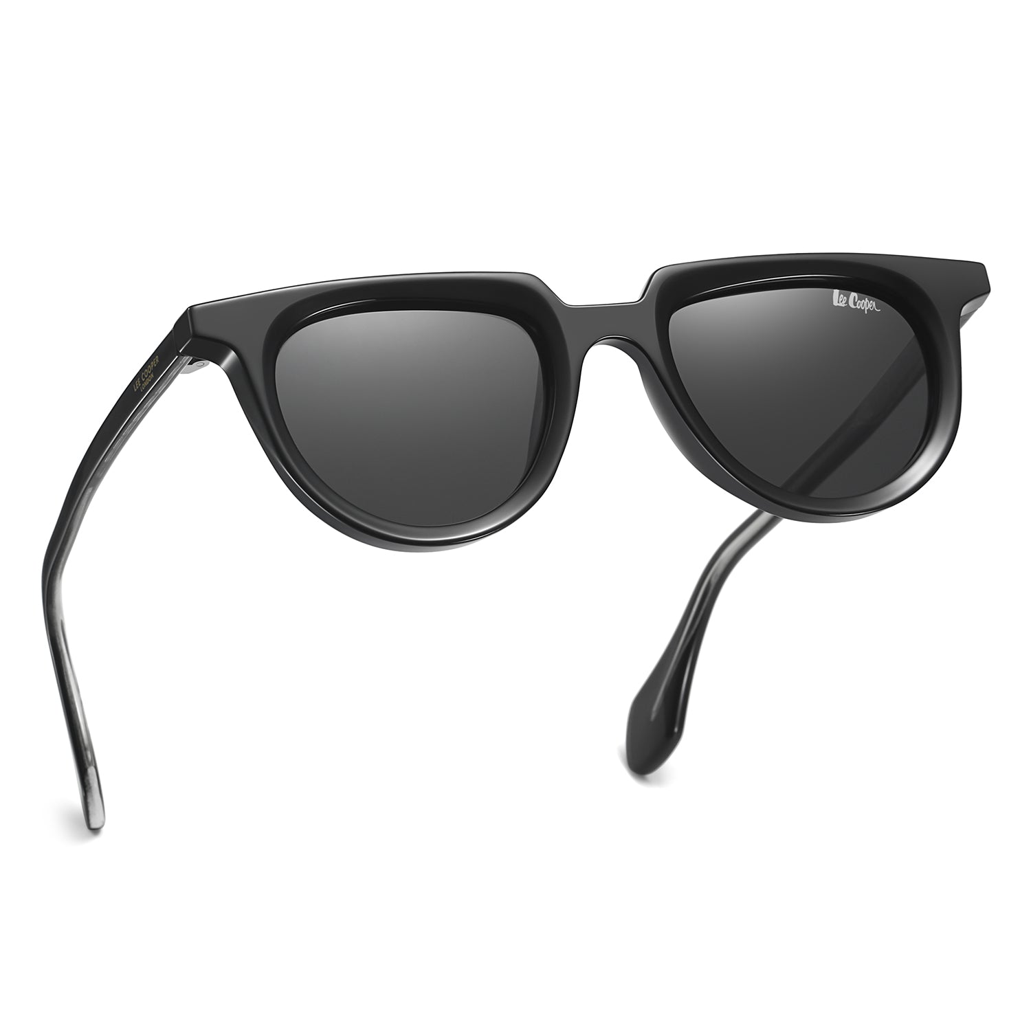 Lee Cooper Unisex's Polarized Vintage cateye Sunglasses - Black - LCU11020C1