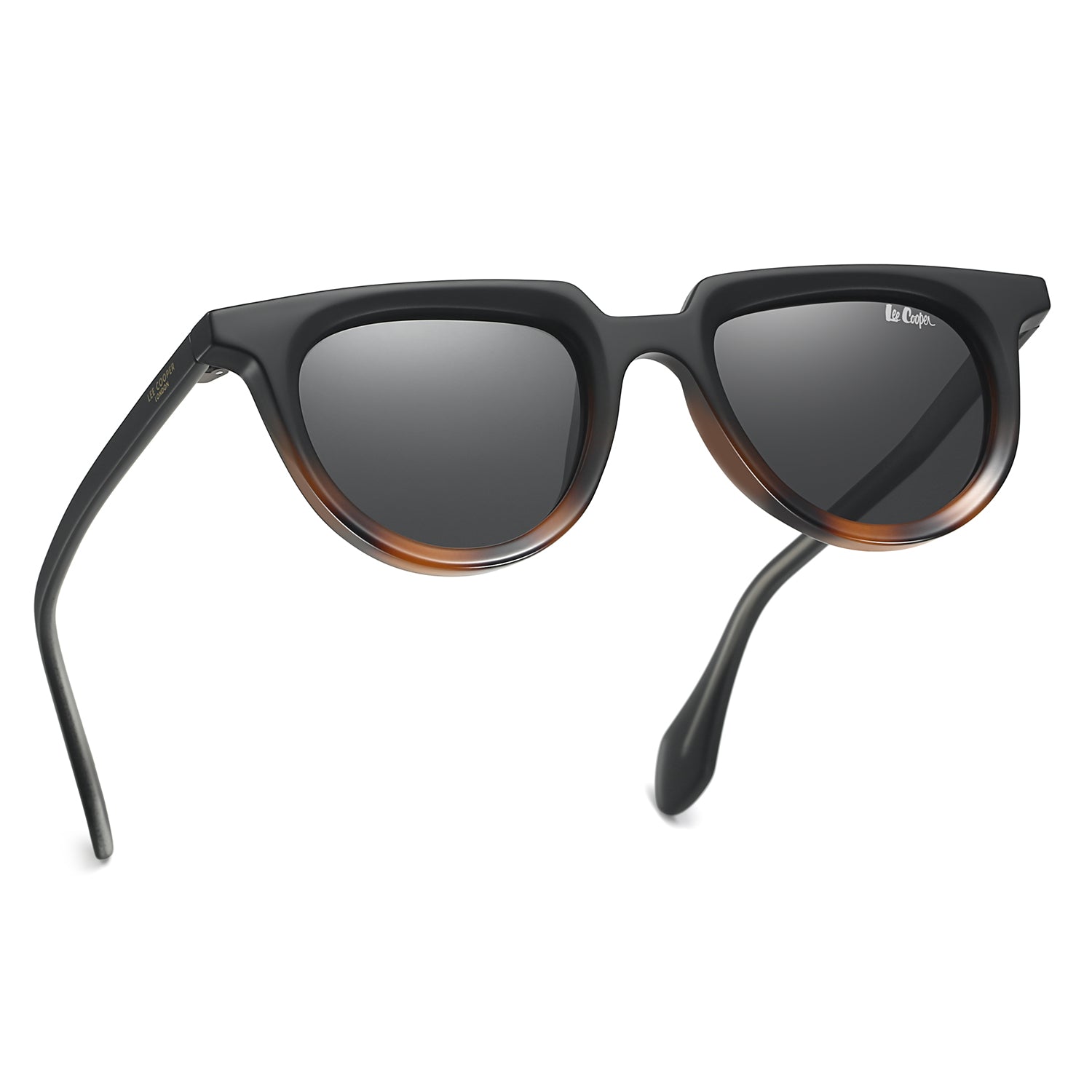 Lee Cooper Unisex's Polarized Vintage cateye Sunglasses - Sand Black - LCU11020C3