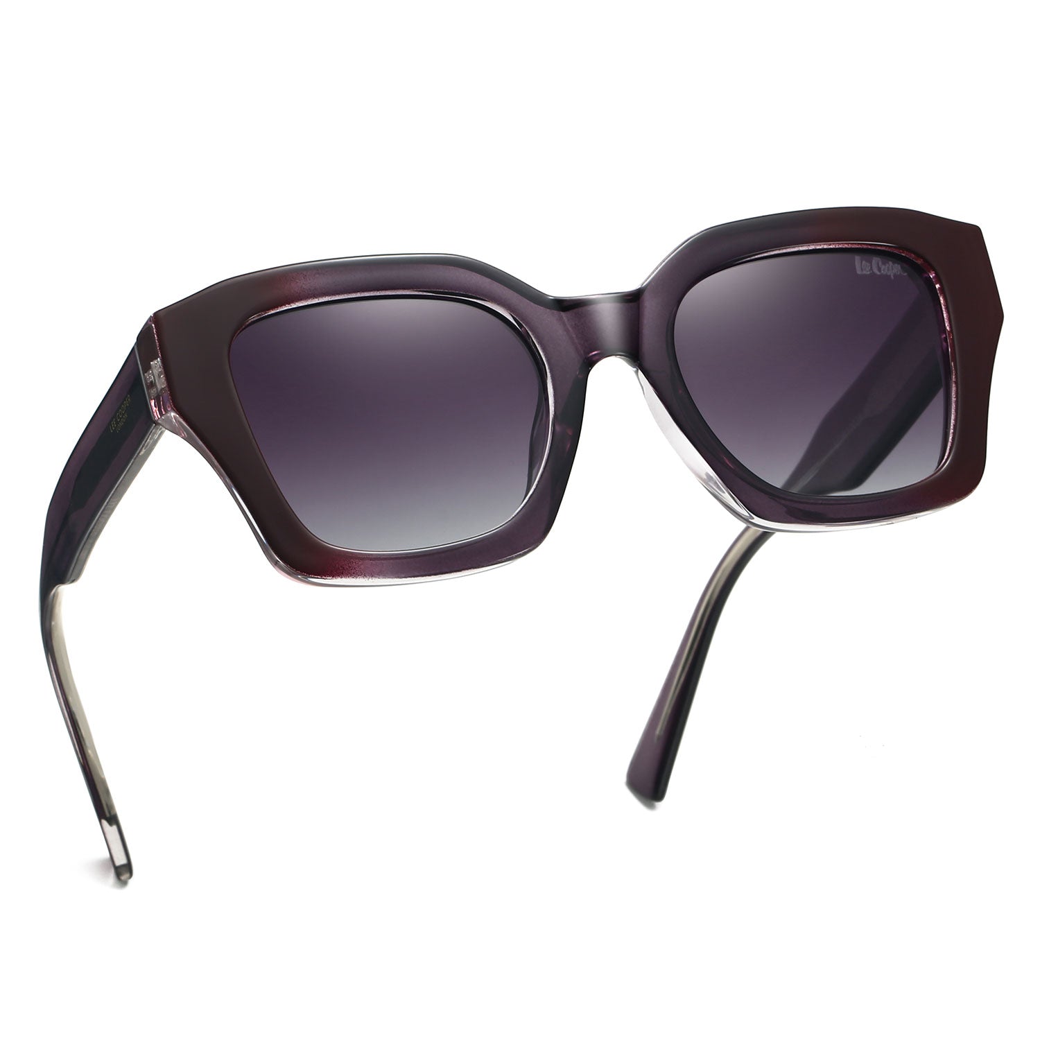 Lee Cooper Women's Polarized Vintage square Sunglasses - Purple - LCW10023C4