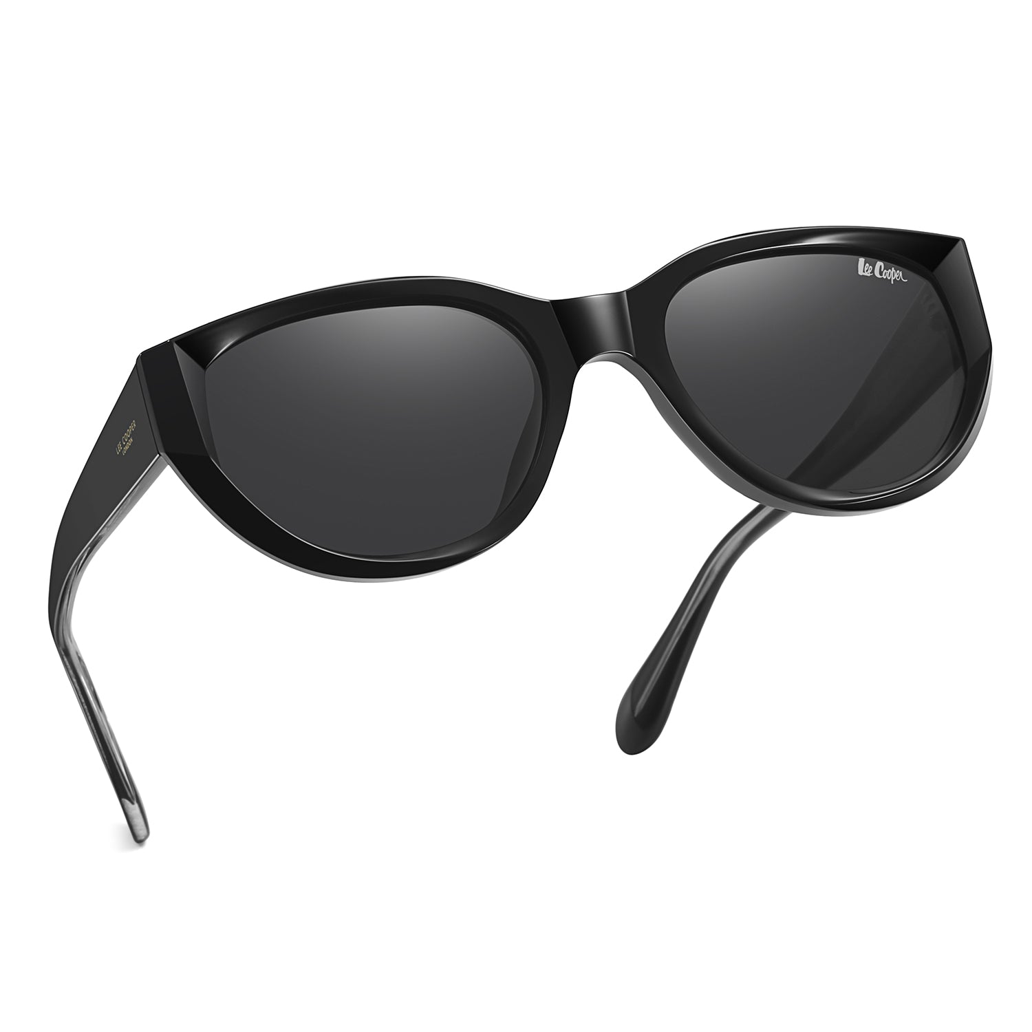 Lee Cooper Women's Polarized Cateye Sunglasses - Black - LCW11019C1