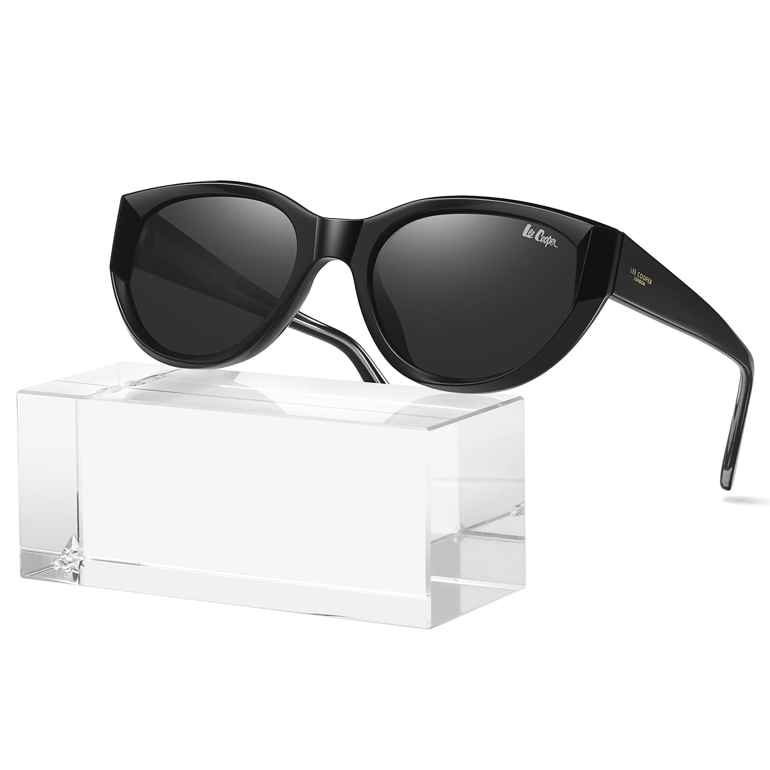 Lee Cooper Women's Polarized Cateye Sunglasses - Black - LCW11019C1