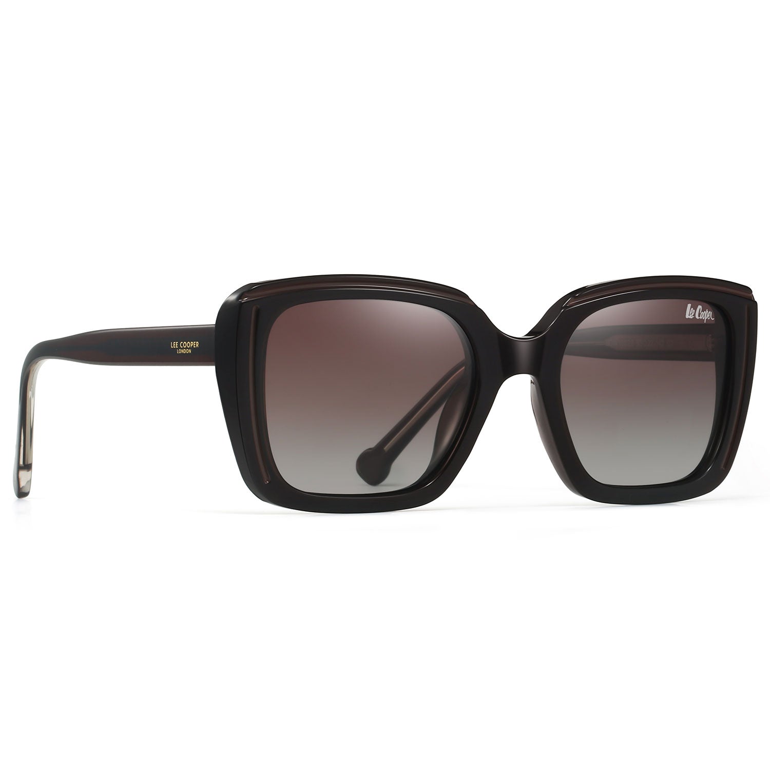 Lee Cooper Women's Polarized Cateye square Sunglasses - Brown - LCW10022C2