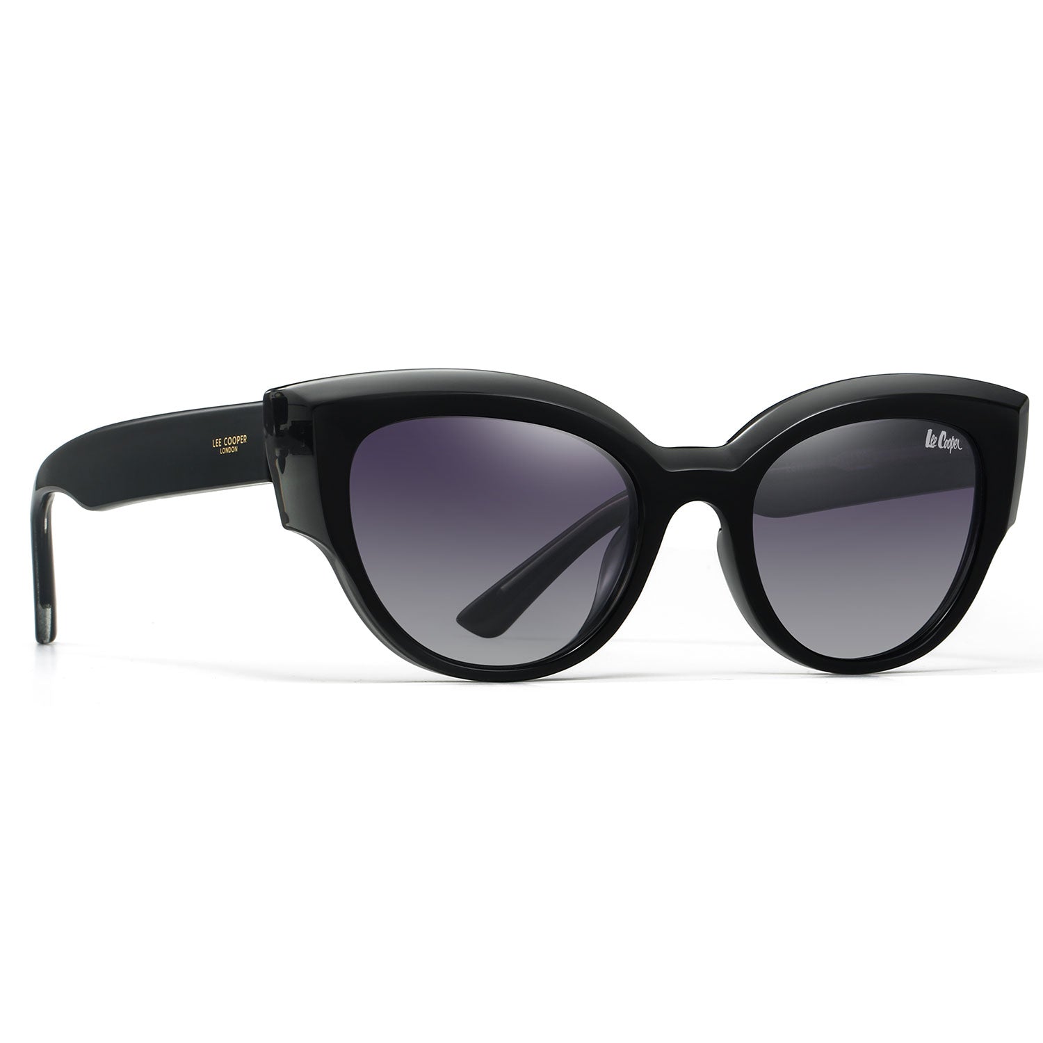 Lee Cooper Women's Polarized Cateye Sunglasses - Black - LCW10021C1