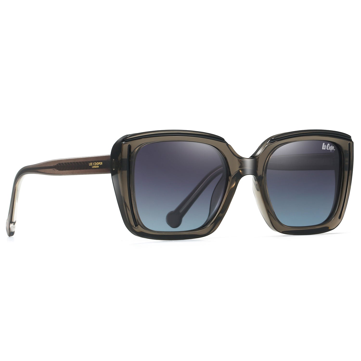 Lee Cooper Women's Polarized Cateye square Sunglasses - Grey - LCW10022C3