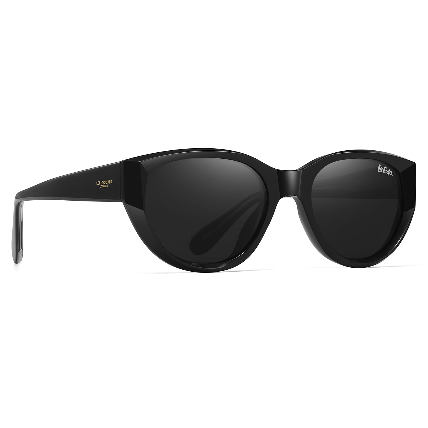 Lee Cooper Women's Polarized Cateye Sunglasses - Black - LCW11019C1