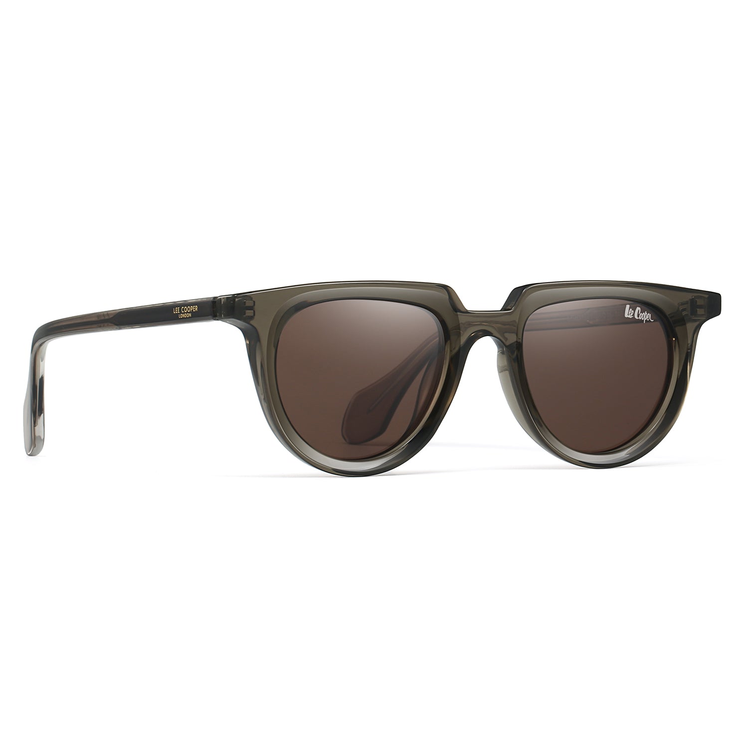 Lee Cooper Unisex's Polarized Vintage cateye Sunglasses - Brown - LCU11020C2