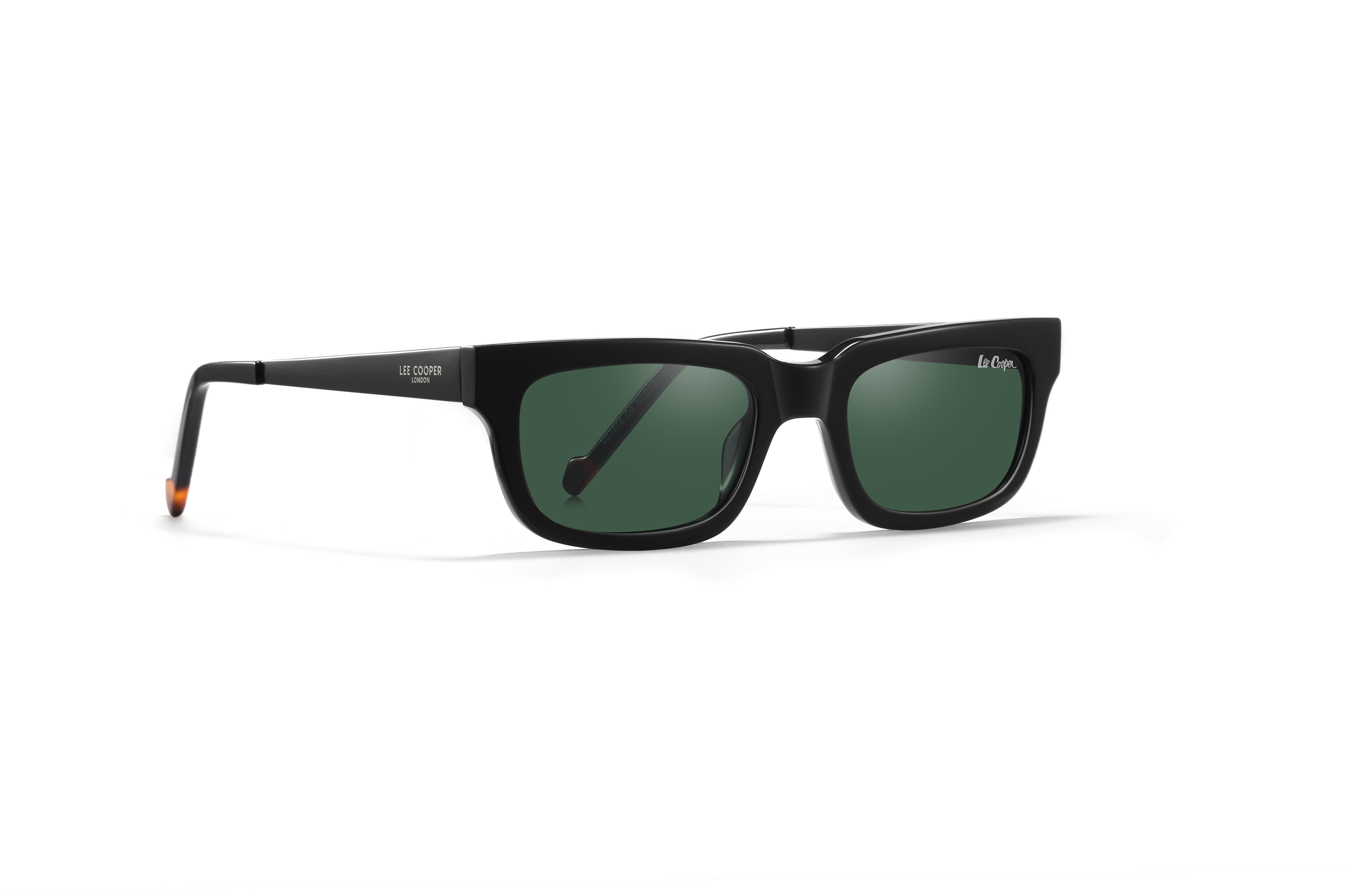 Lee Cooper Sunglasses for Women with Shiny Black & Matt Black Acetate Frame, Size 50-20-145 | LCW10032C4