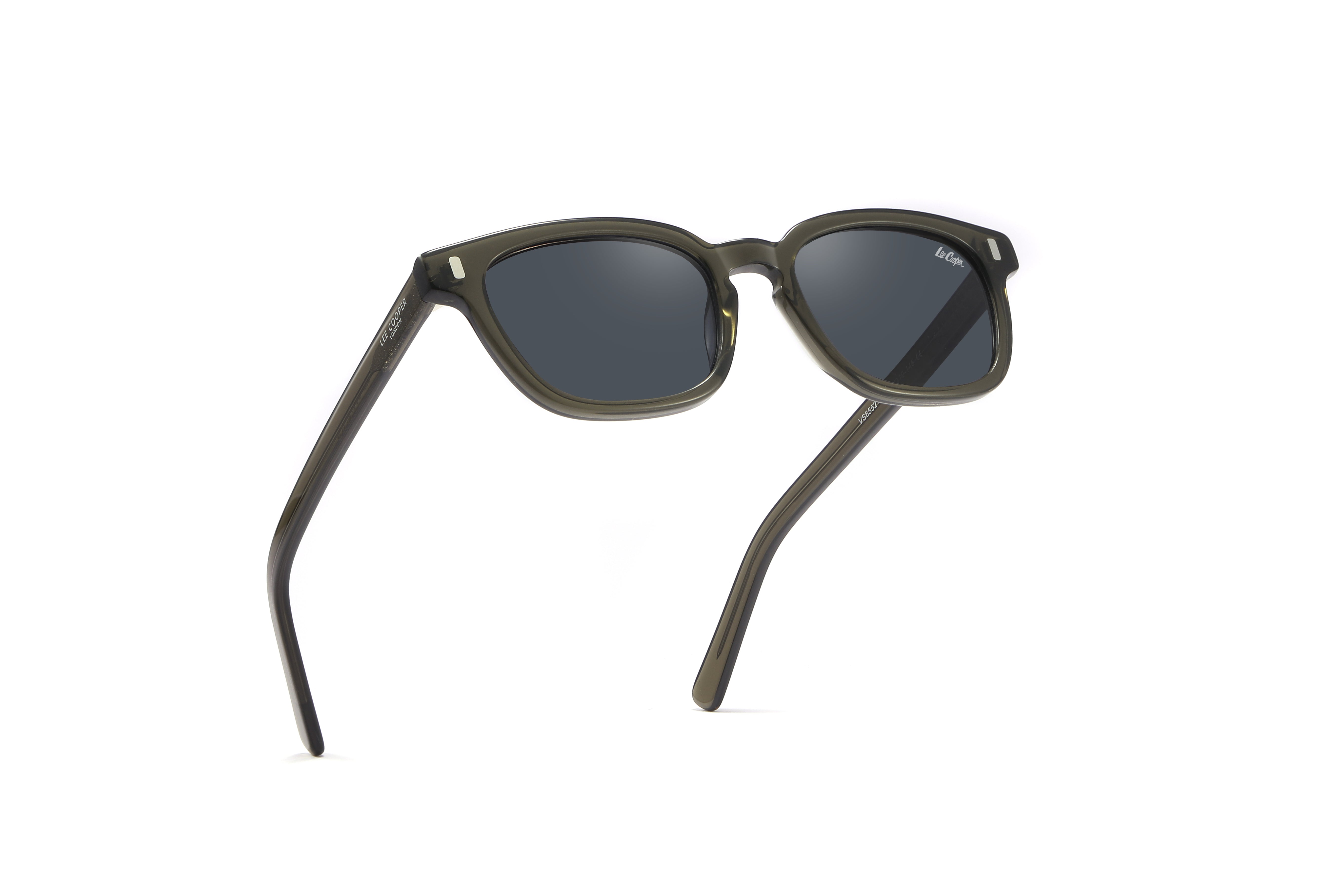 Lee Cooper Sunglasses for Unisex with Trans.Grey Acetate Frame, Size 52-19-145 | LCU10039C3
