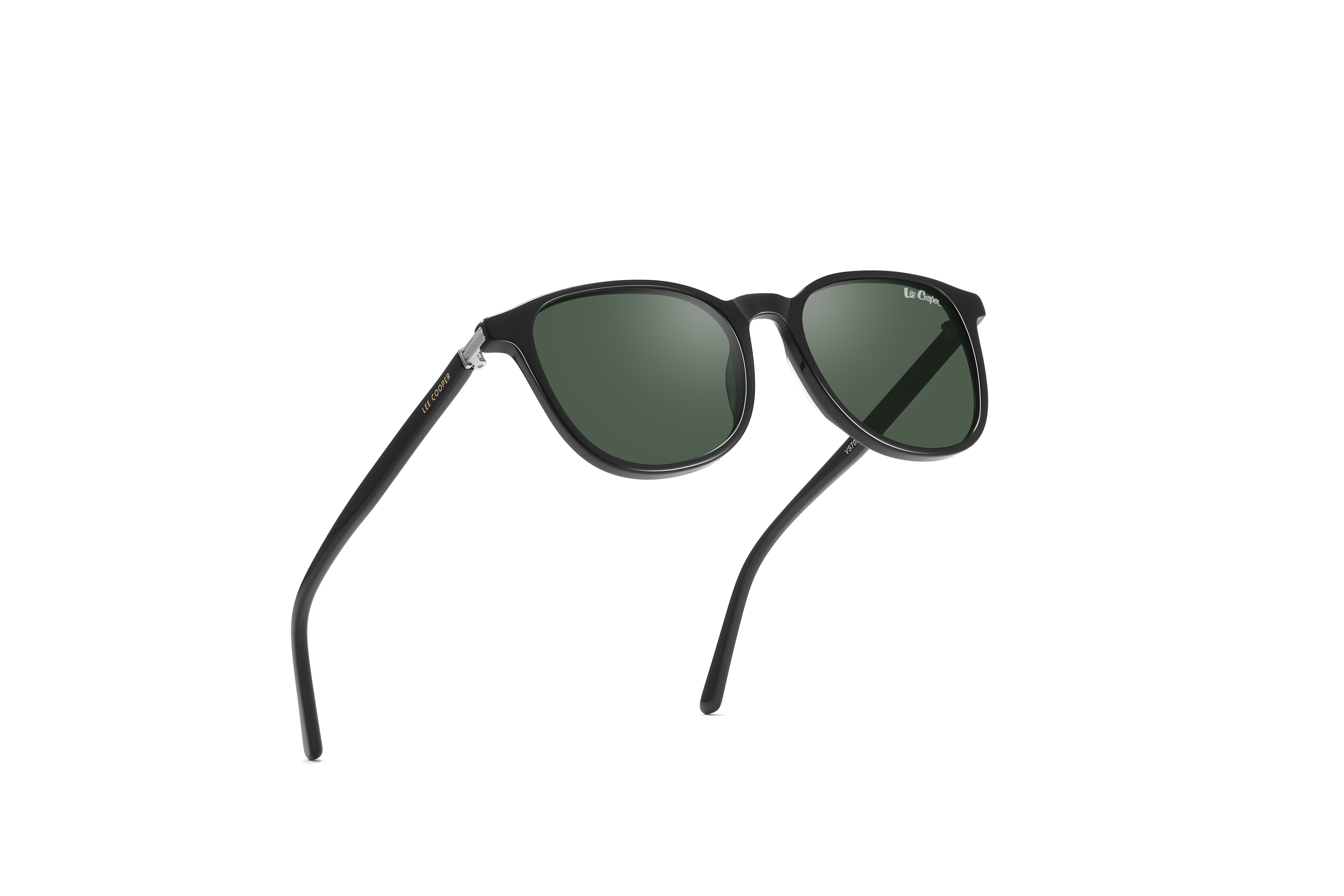 Lee Cooper Sunglasses for Women with Shiny Black Acetate Frame, Size 52-18-142 | LCW10043C1