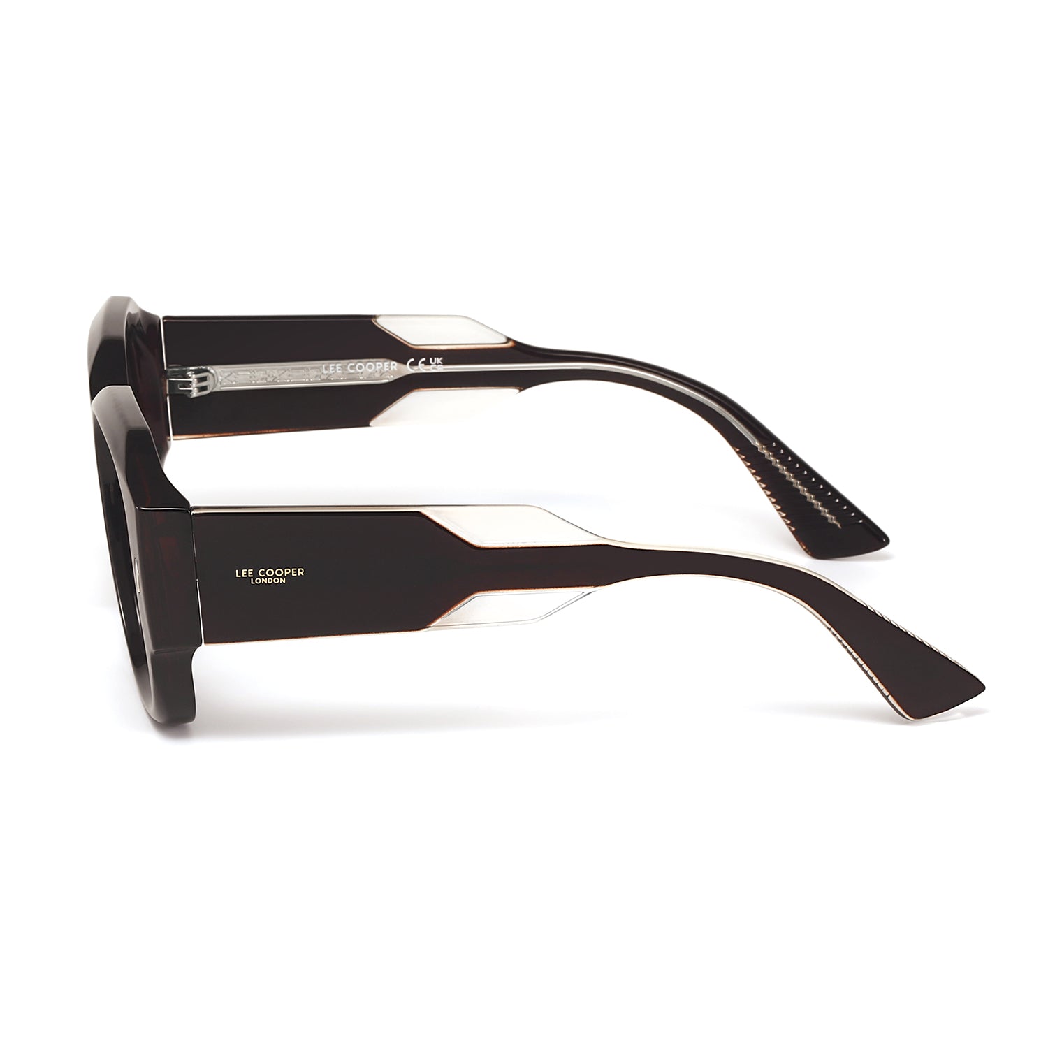 Lee Cooper Women's Polarized Chunky square Sunglasses - Brown - LCW10024C2