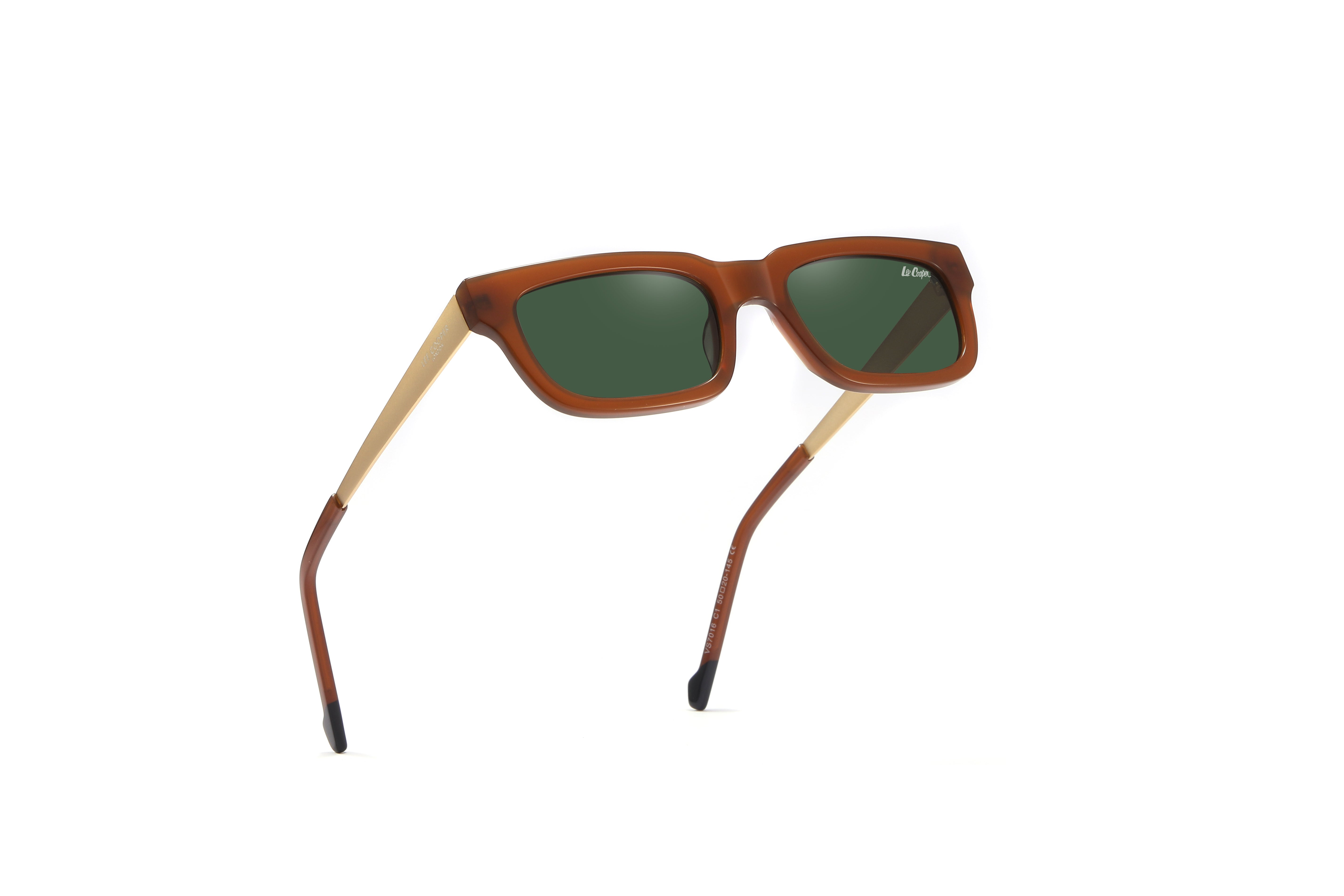 Lee Cooper Sunglasses for Women with Shiny Brown & Matt Gold Acetate Frame, Size 50-20-145 | LCW10032C1