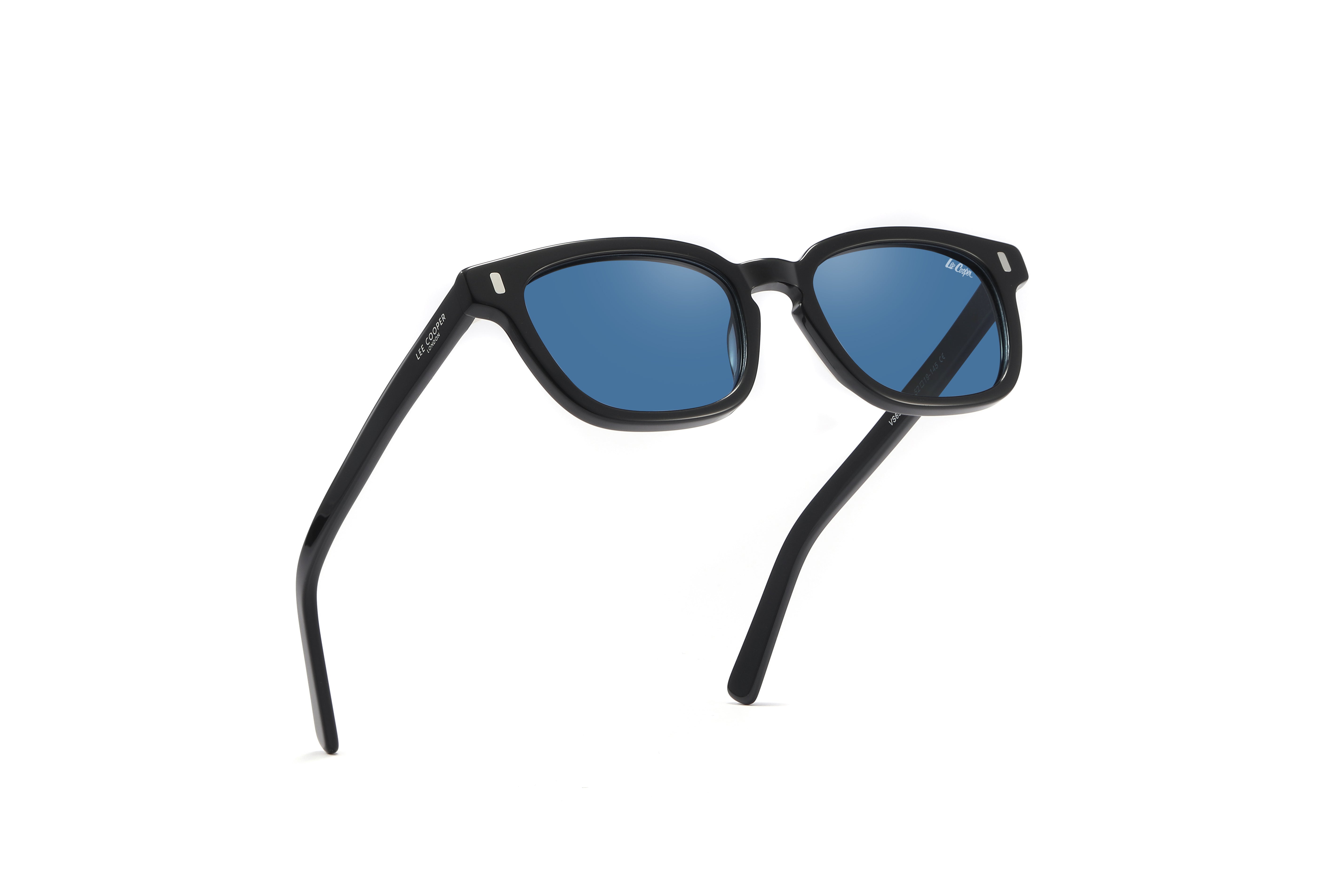 Lee Cooper Sunglasses for Unisex with Shiny Black Acetate Frame, Size 52-19-145 | LCU10039C1