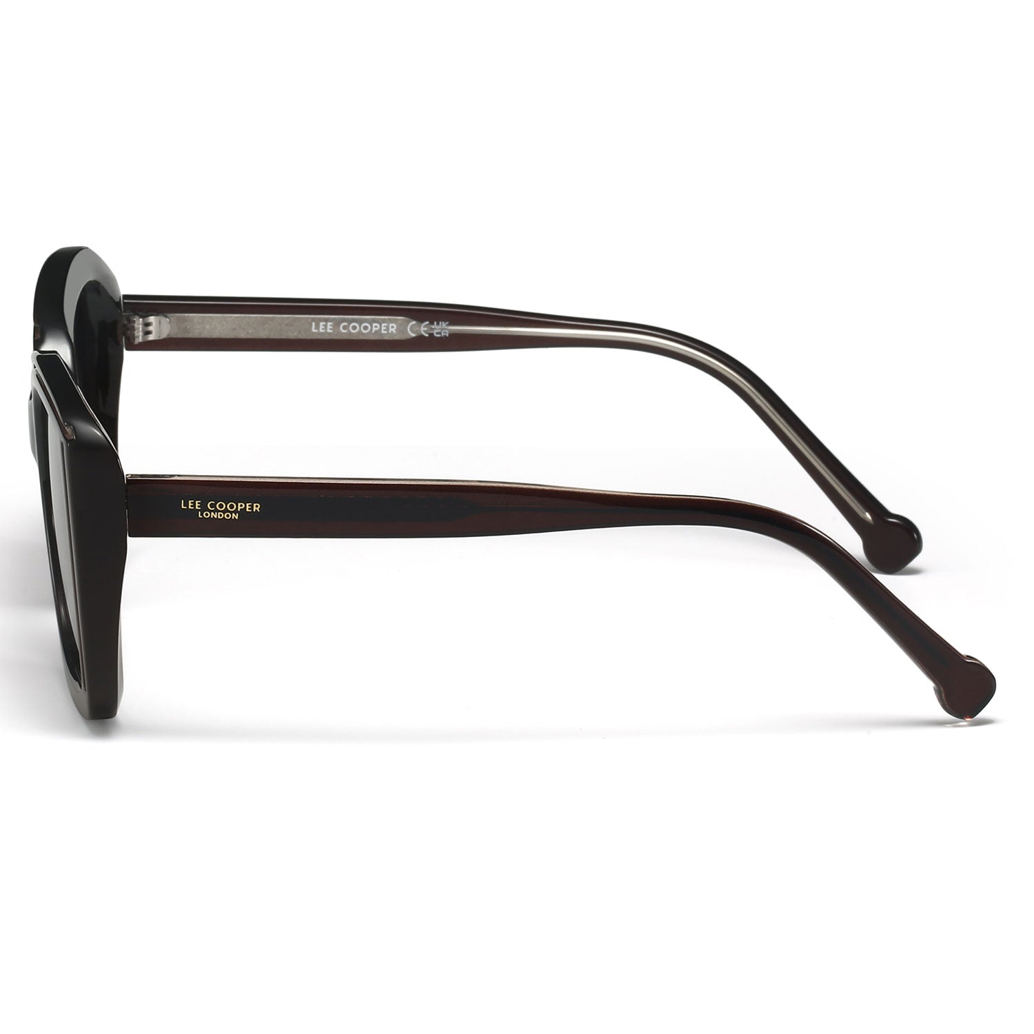 Lee Cooper Women's Polarized Cateye square Sunglasses - Brown - LCW10022C2