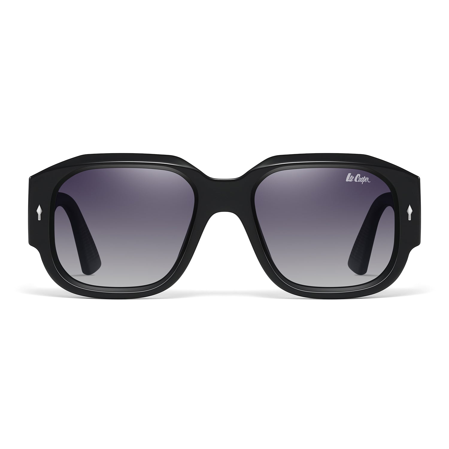 Lee Cooper Women's Polarized Chunky square Sunglasses - Black - LCW10024C1