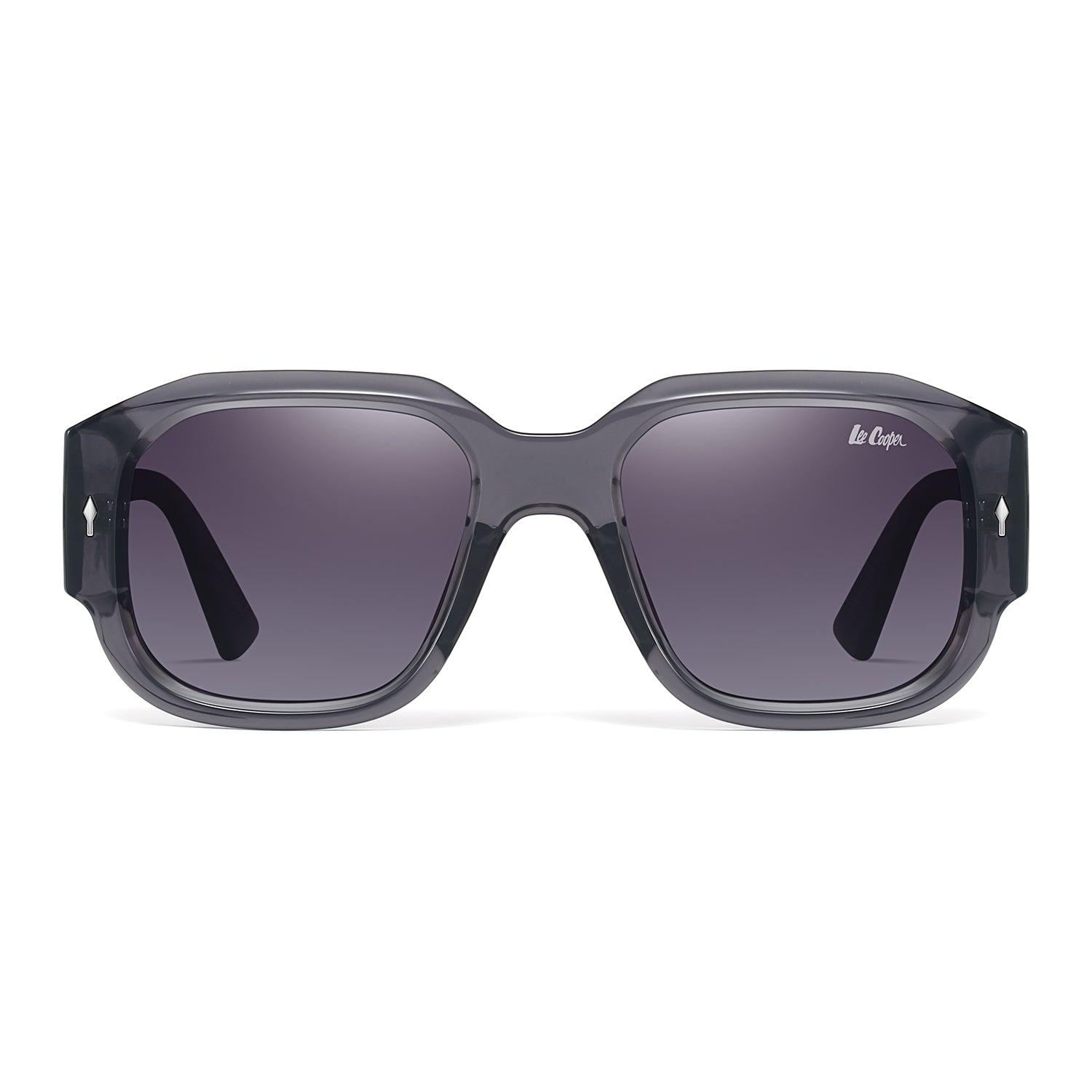 Lee Cooper Women's Polarized Chunky square Sunglasses - Grey - LCW10024C4