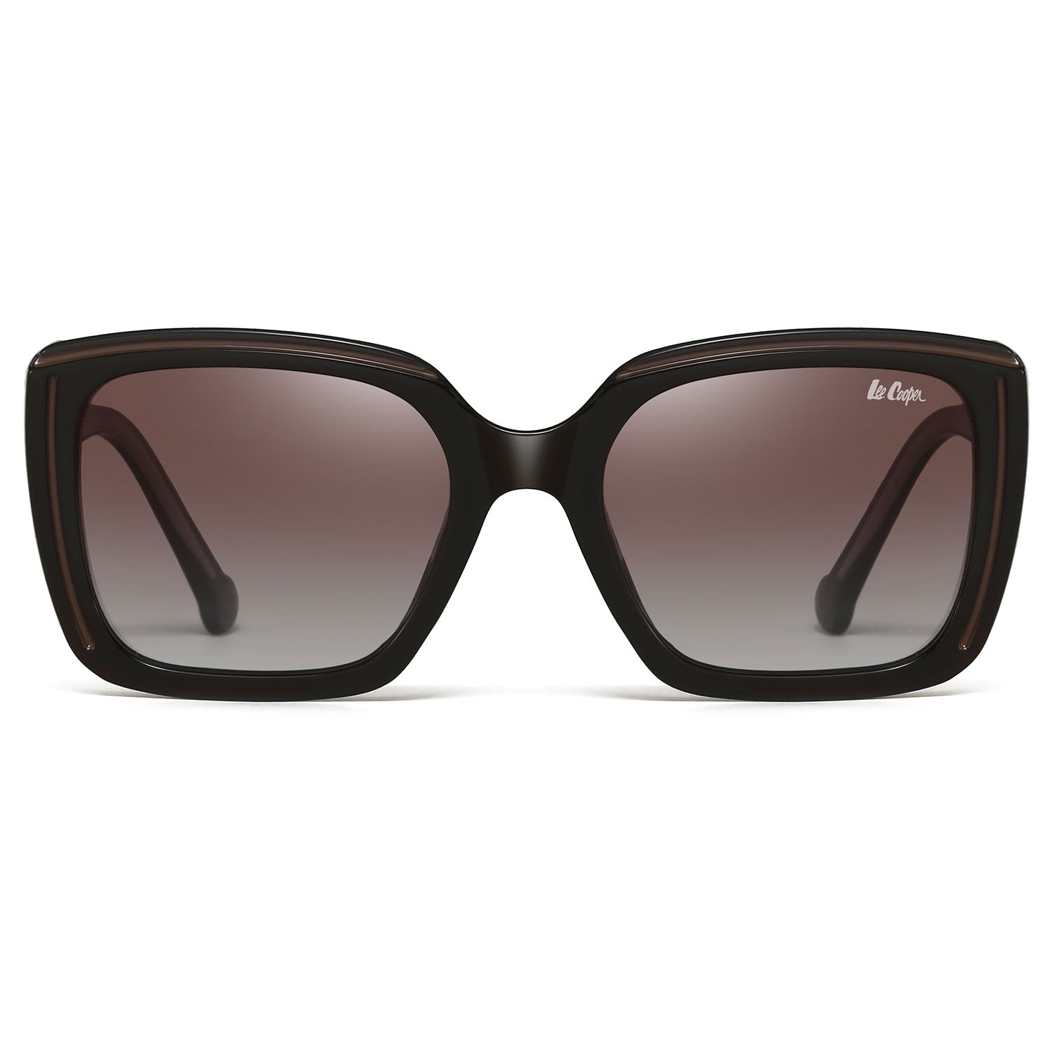 Lee Cooper Women's Polarized Cateye square Sunglasses - Brown - LCW10022C2