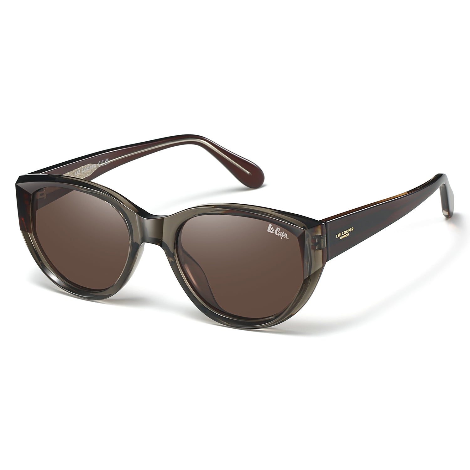 Lee Cooper Women's Polarized Cateye Sunglasses - Brown - LCW11019C2