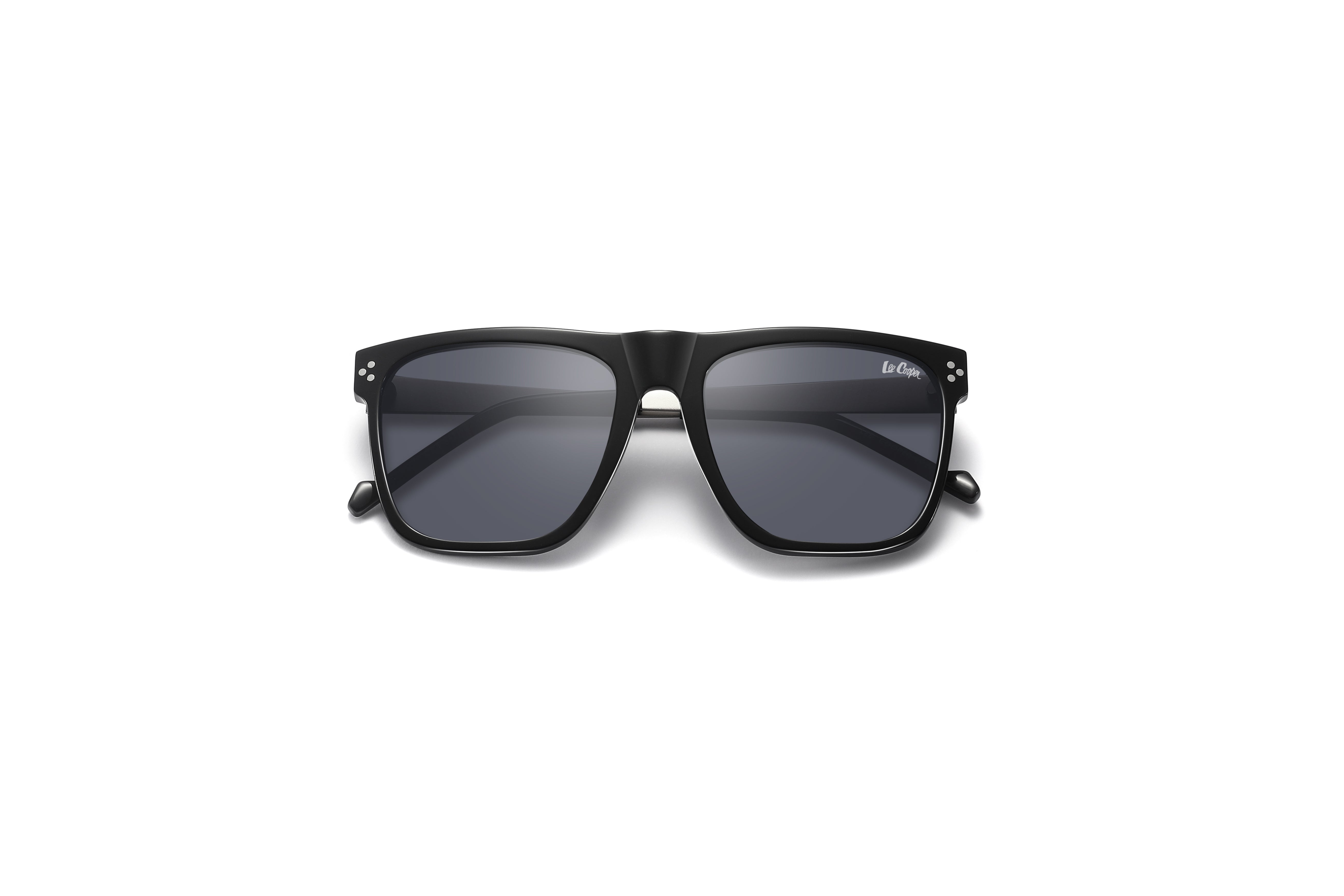 Lee Cooper Sunglasses for Men with Black Silver Acetate Frame, Size 55-19-145 | LCM10031C4