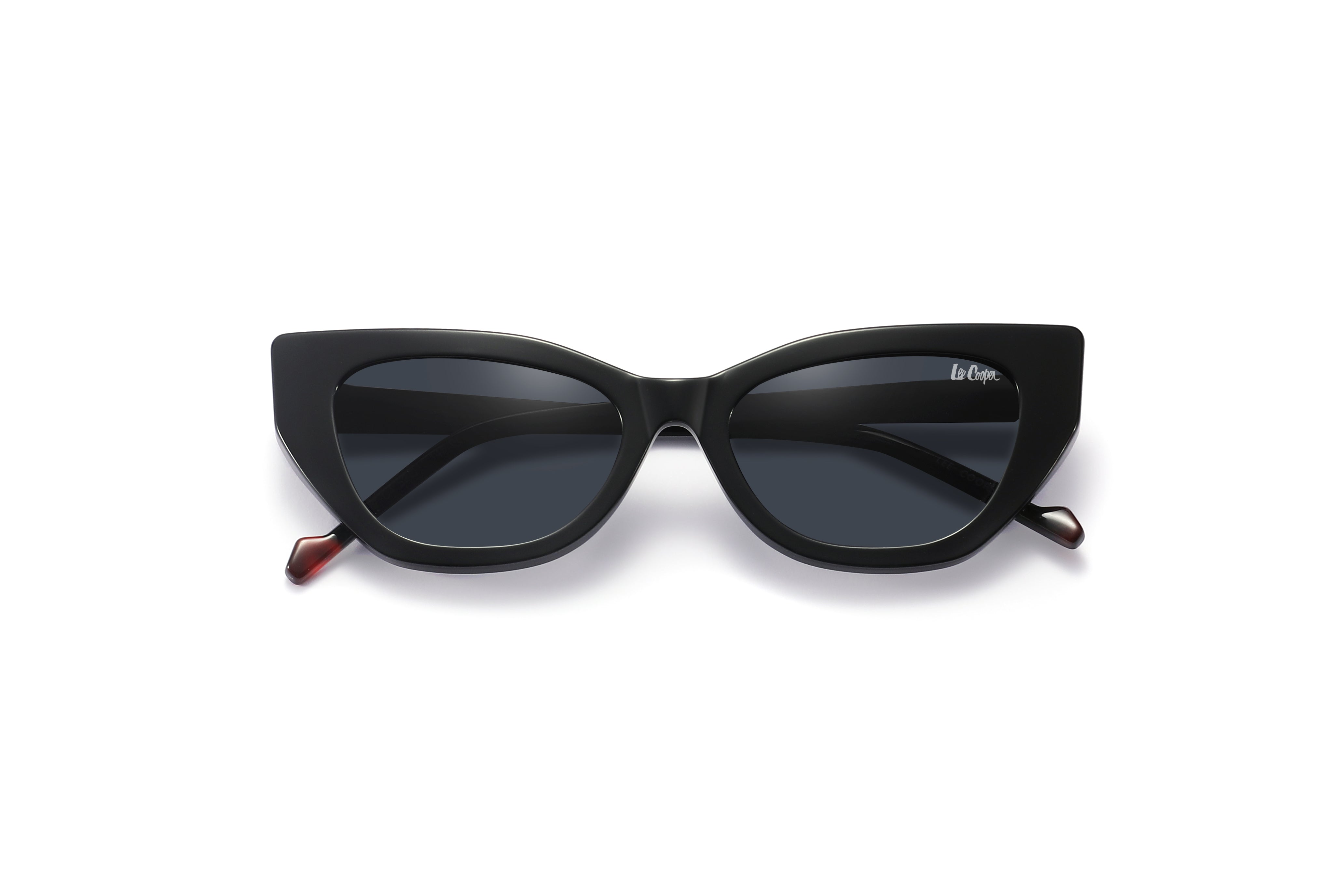Lee Cooper Sunglasses for Women with Shiny Black & Matt Black Acetate Frame, Size 52-18-145 | LCW10033C4