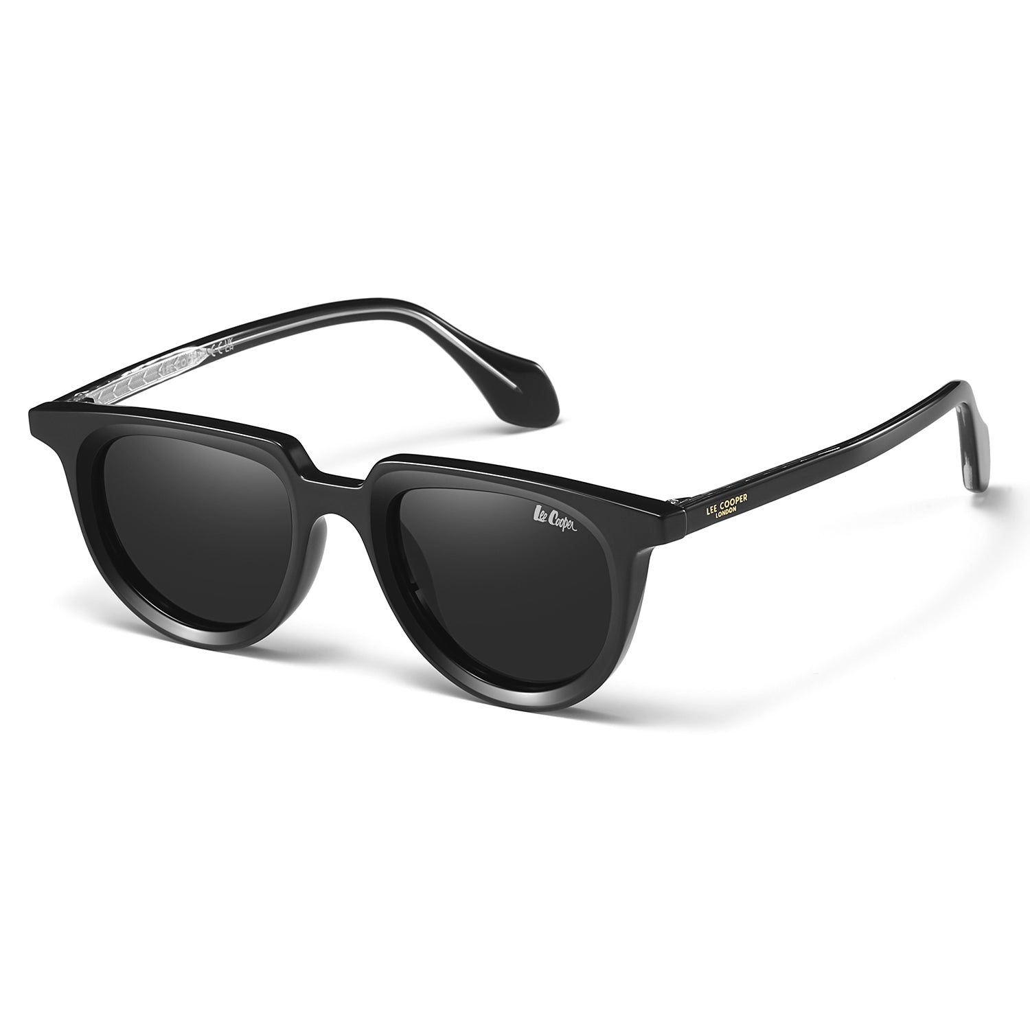 Lee Cooper Unisex's Polarized Vintage cateye Sunglasses - Black - LCU11020C1