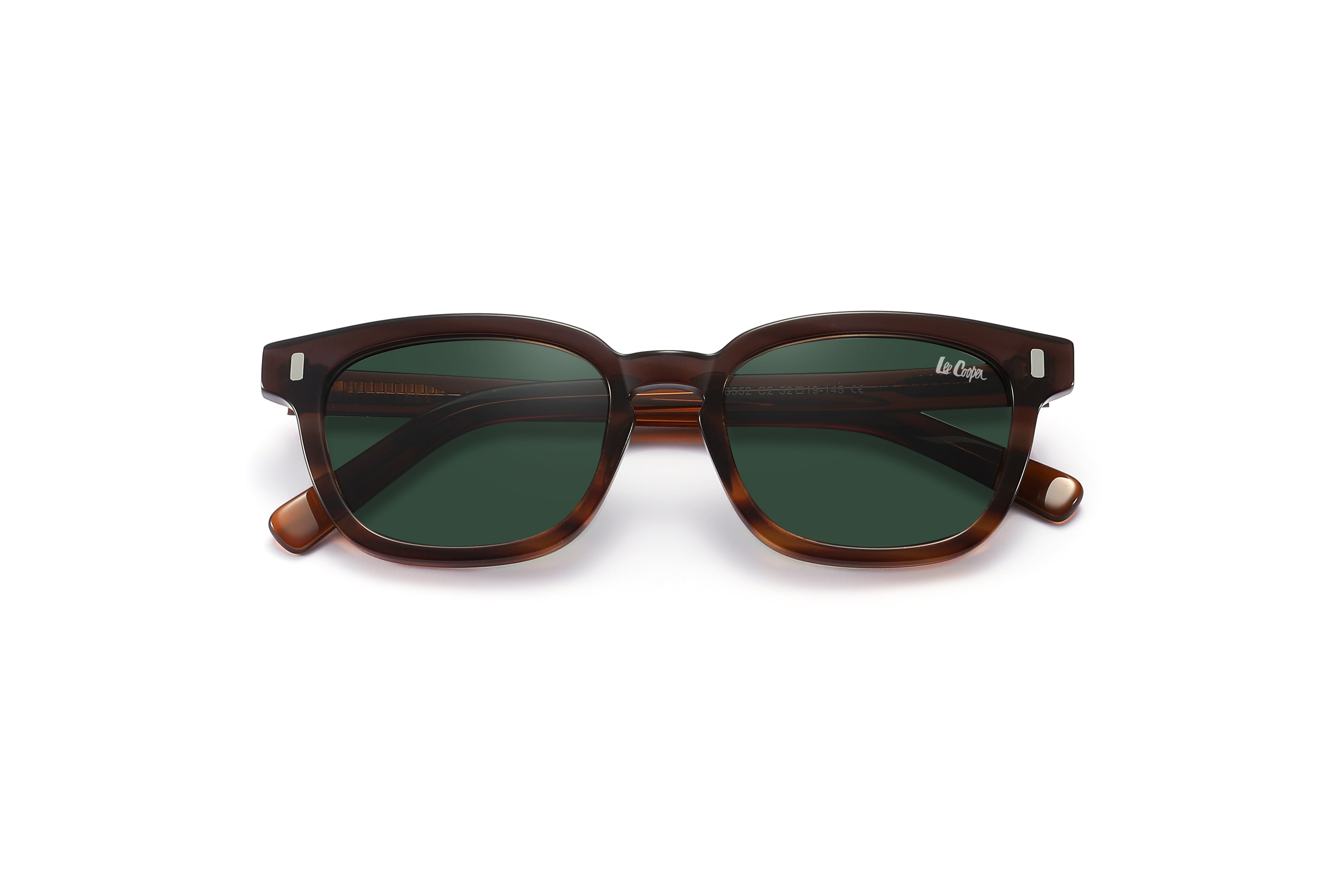 Lee Cooper Sunglasses for Unisex with Brown Acetate Frame, Size 52-19-145 | LCU10039C2
