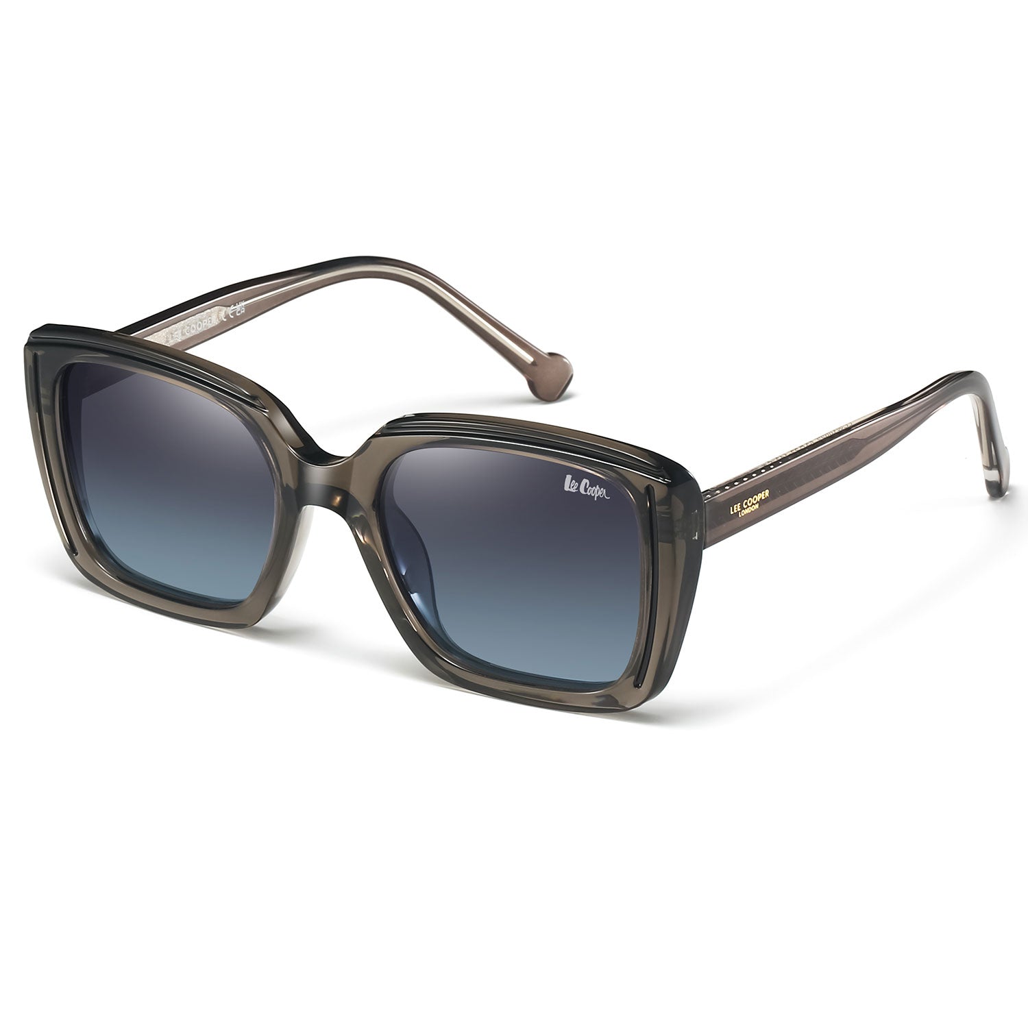 Lee Cooper Women's Polarized Cateye square Sunglasses - Grey - LCW10022C3