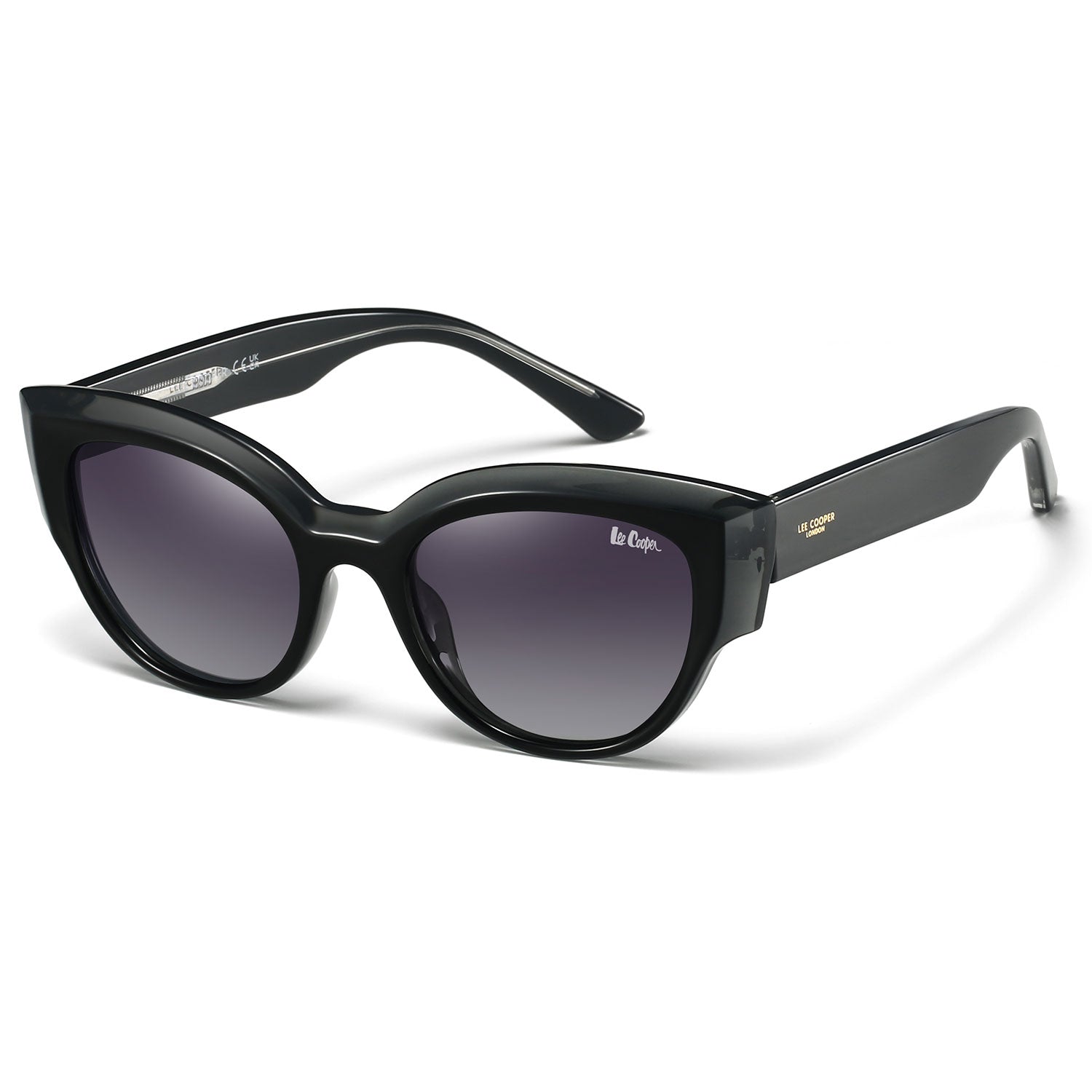 Lee Cooper Women's Polarized Cateye Sunglasses - Black - LCW10021C1