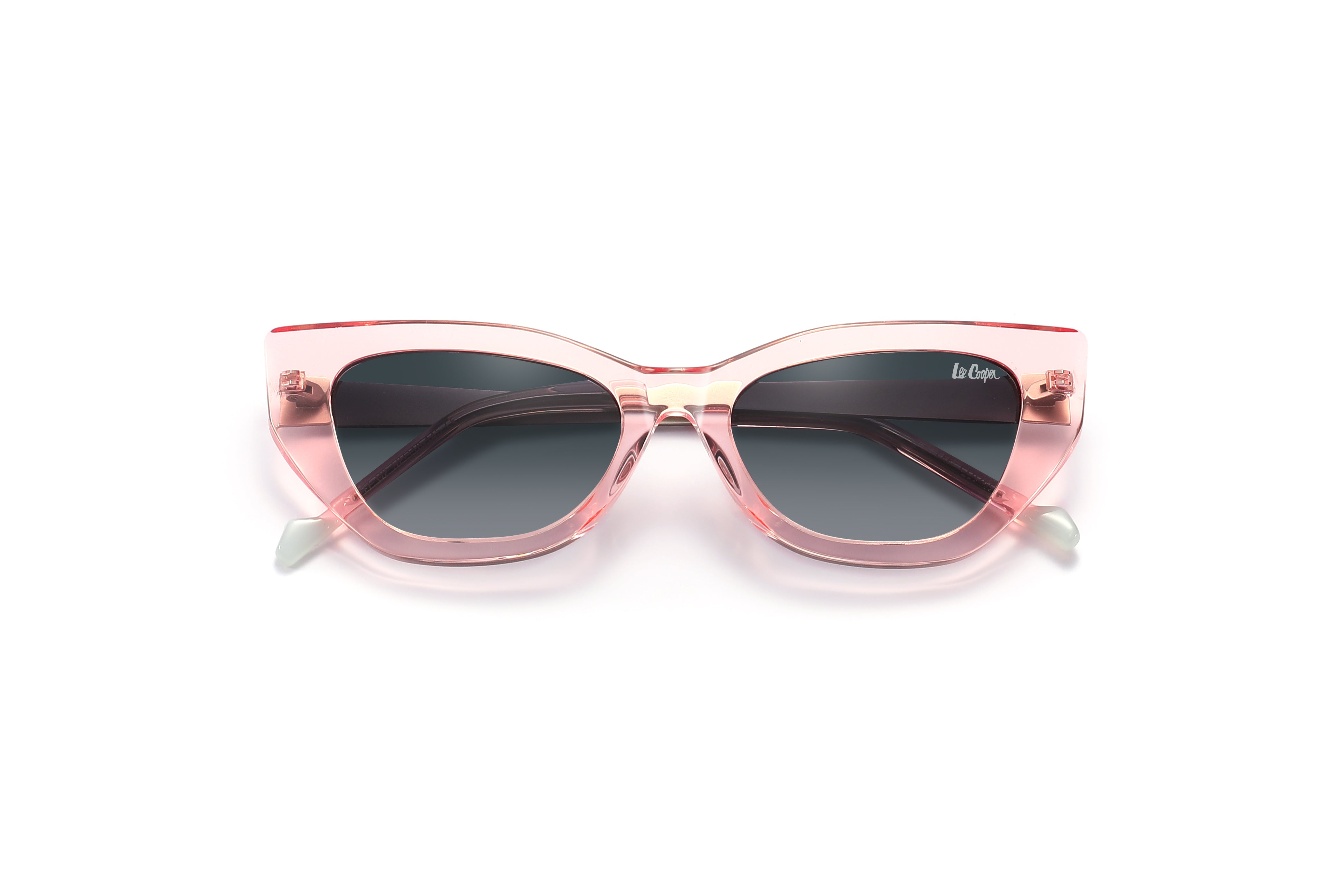 Lee Cooper Sunglasses for Women with Trans.Pink & Matt Silver Acetate Frame, Size 52-18-145 | LCW10033C2