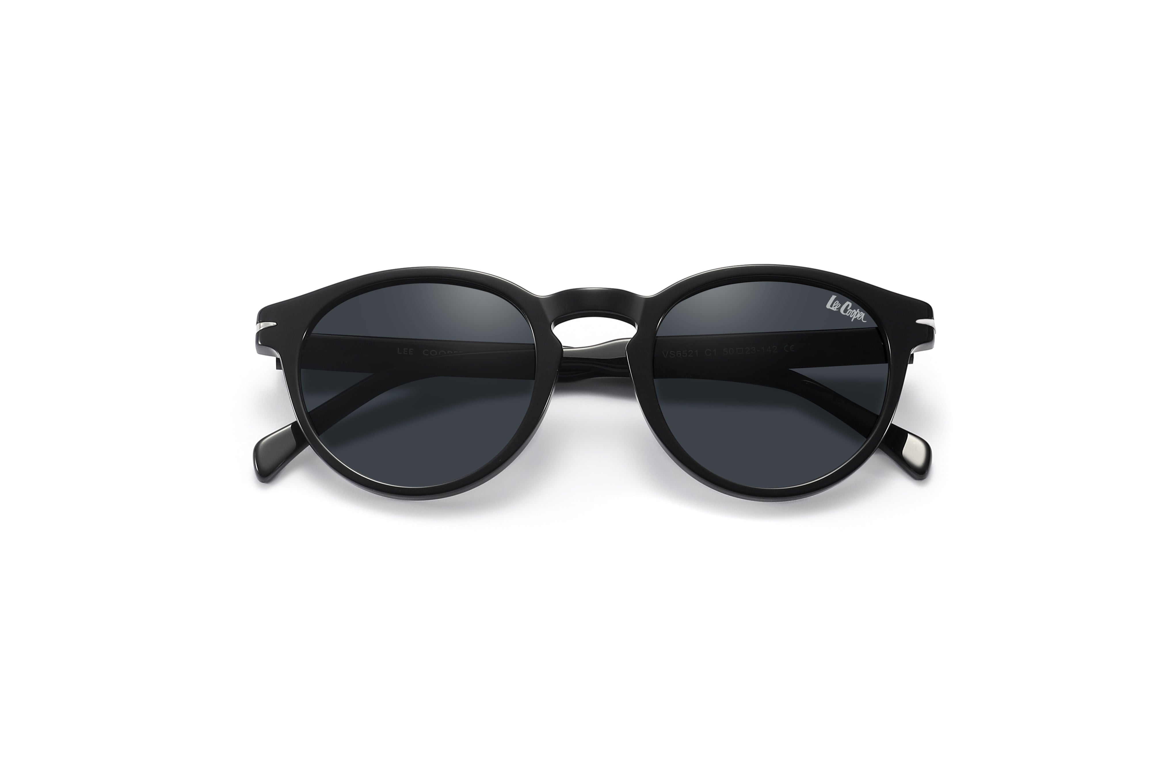 Lee Cooper Sunglasses for Unisex with Shiny Black Acetate Frame, Size 50-23-142 | LCW10036C1