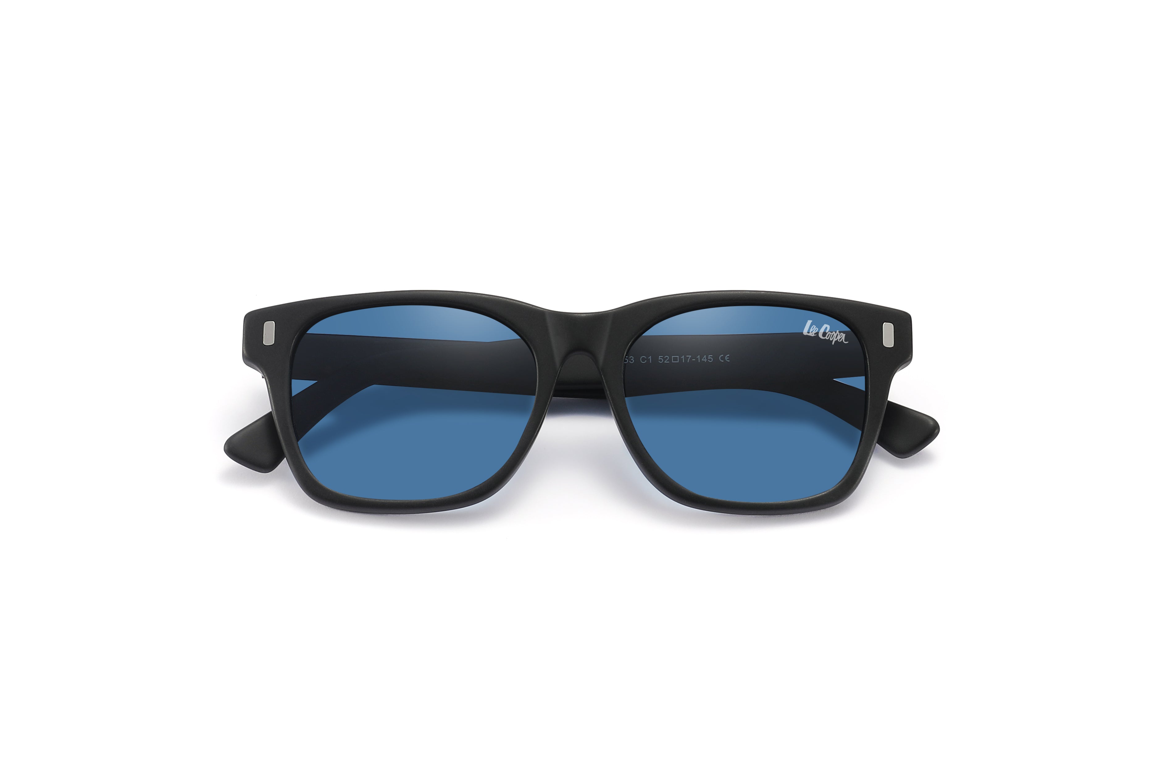 Lee Cooper Sunglasses for Unisex with Matte Black Acetate Frame, Size 52-17-145 | LCM10040C1