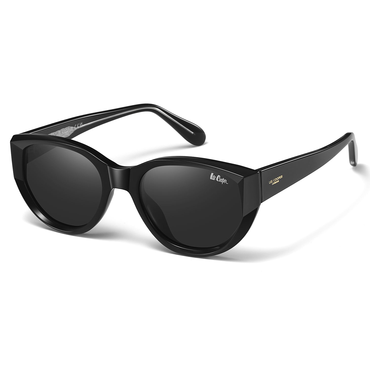 Lee Cooper Women's Polarized Cateye Sunglasses - Black - LCW11019C1
