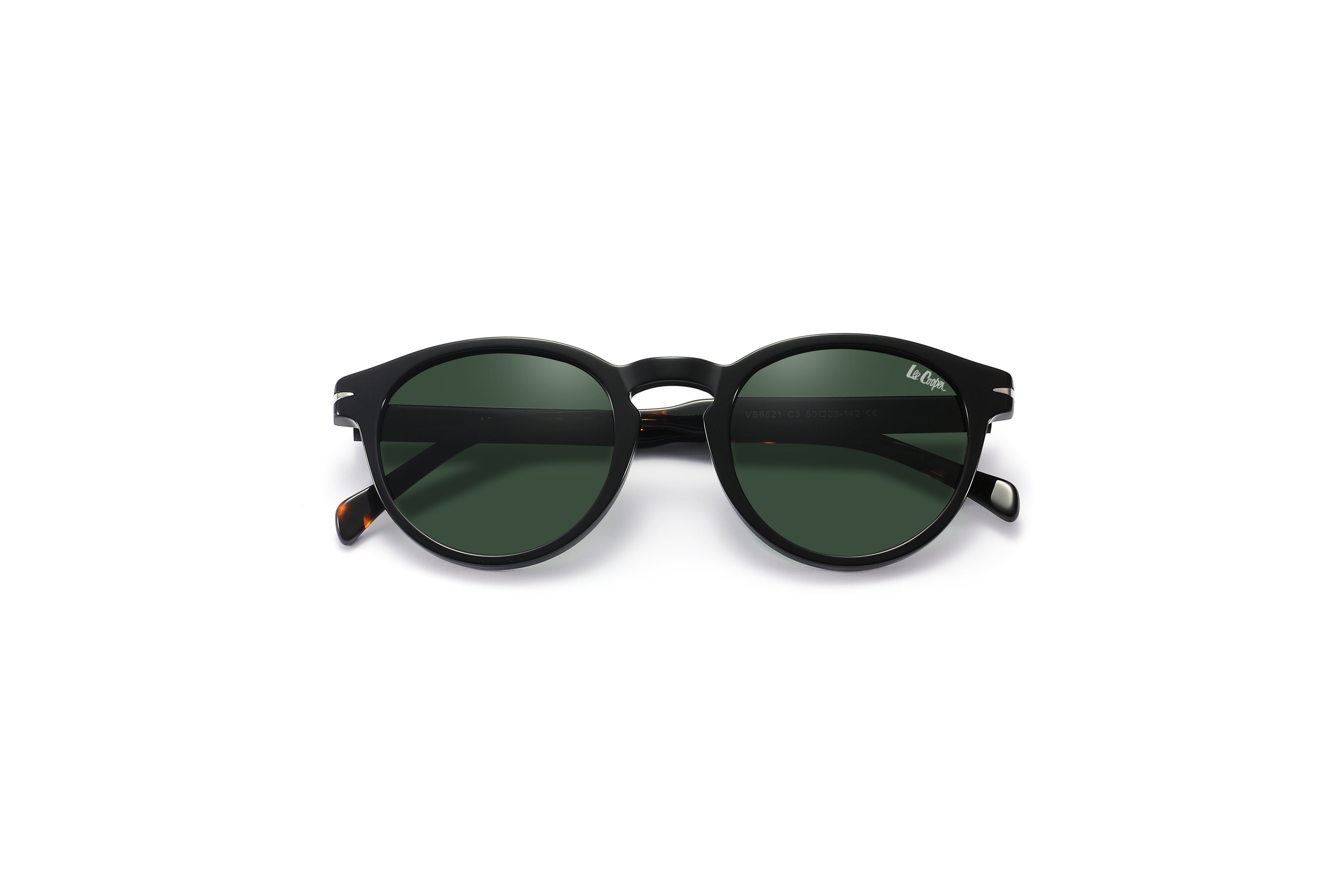 Lee Cooper Sunglasses for Unisex with Shiny Black Acetate Frame, Size 50-23-142 | LCW10036C3