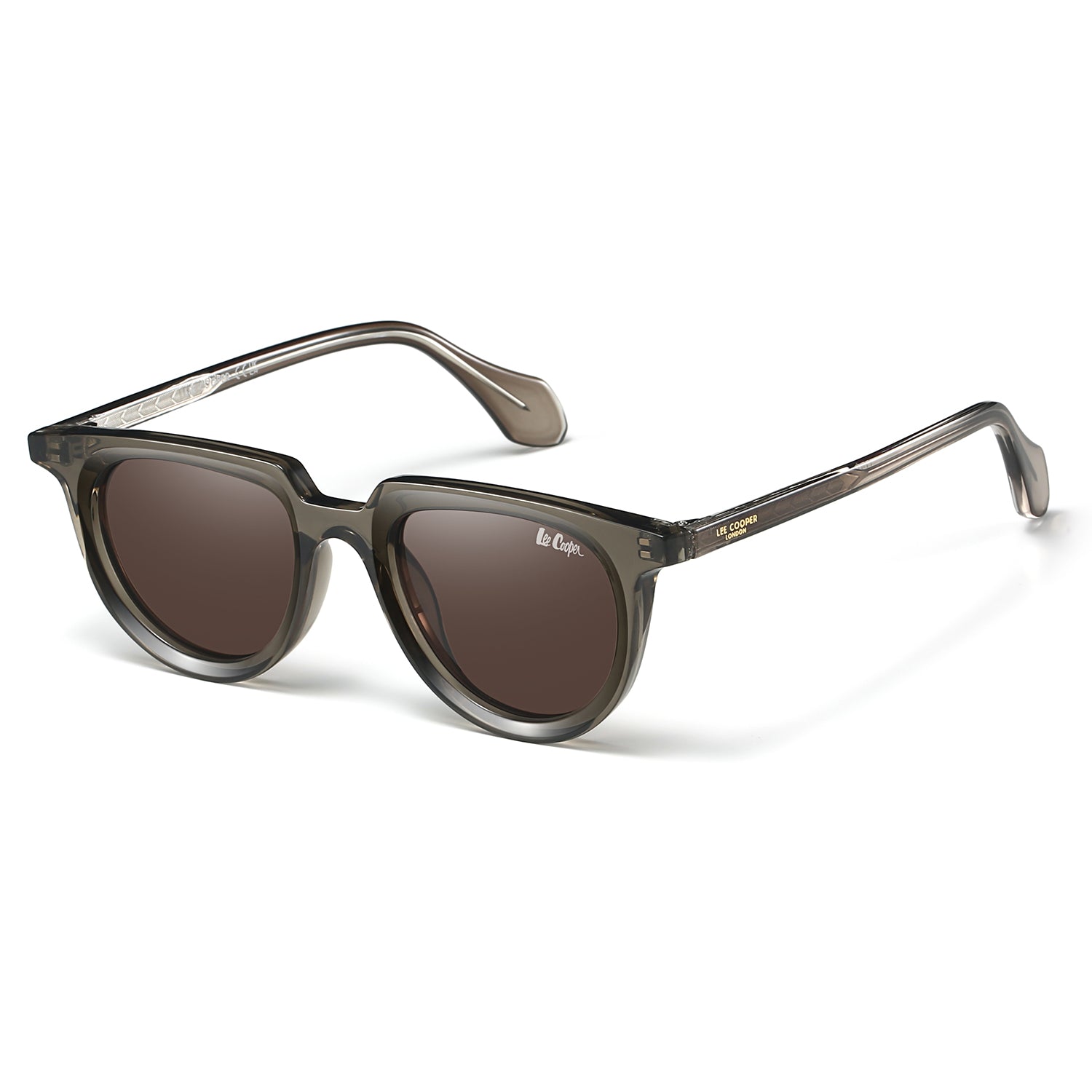 Lee Cooper Unisex's Polarized Vintage cateye Sunglasses - Brown - LCU11020C2
