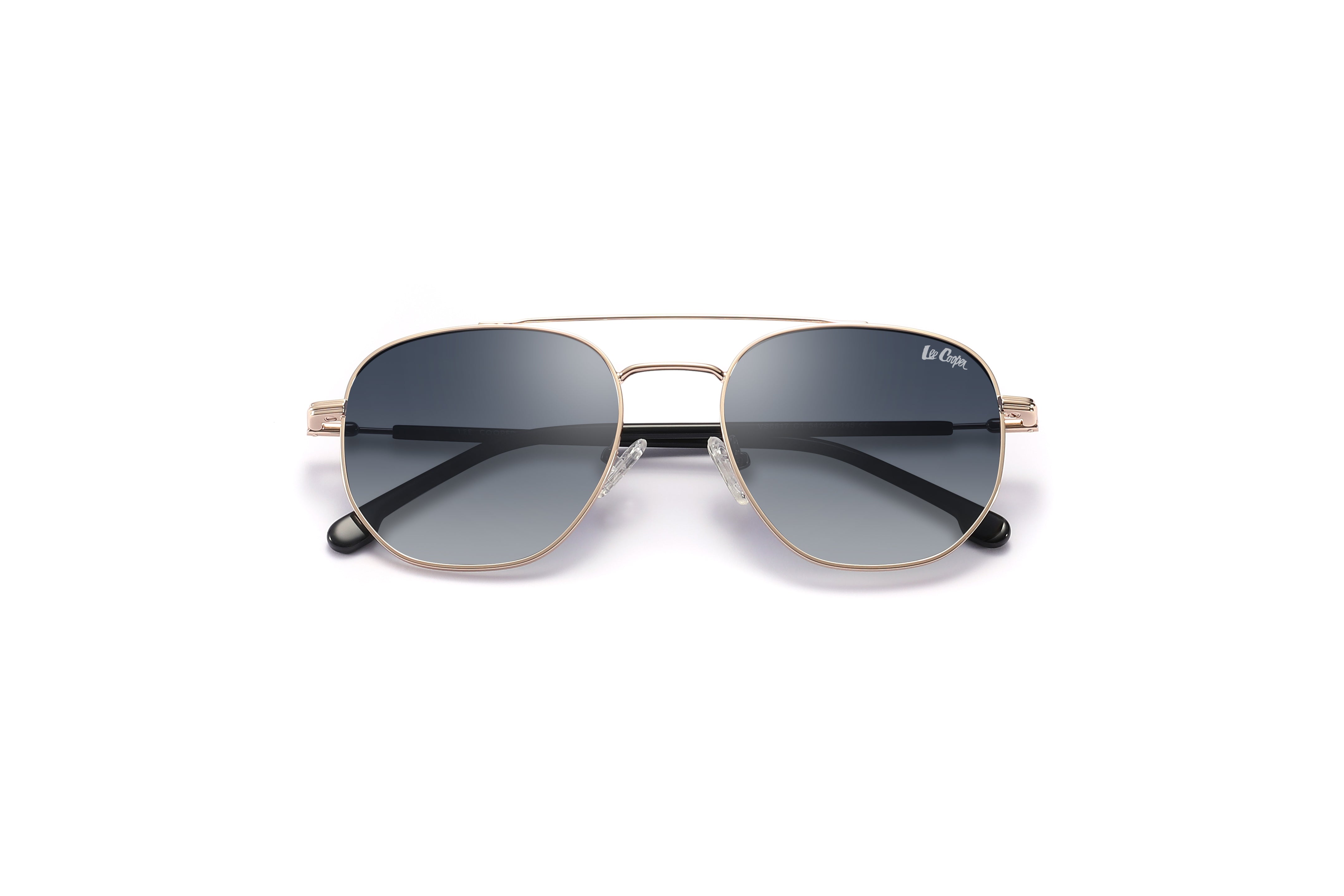 Lee Cooper Sunglasses for Men with Gold Black Metal Frame, Size 54-20-145 | LCM10029C1