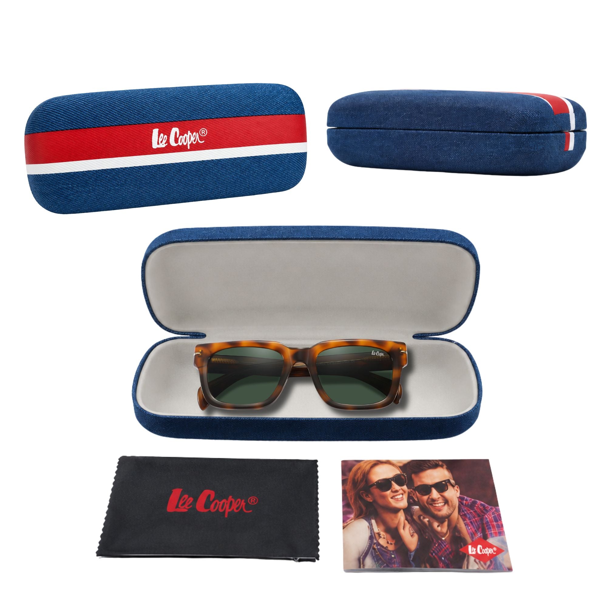 Lee Cooper Sunglasses for Men with Brown Acetate Frame, Size 52-21-145 | LCU10035C4