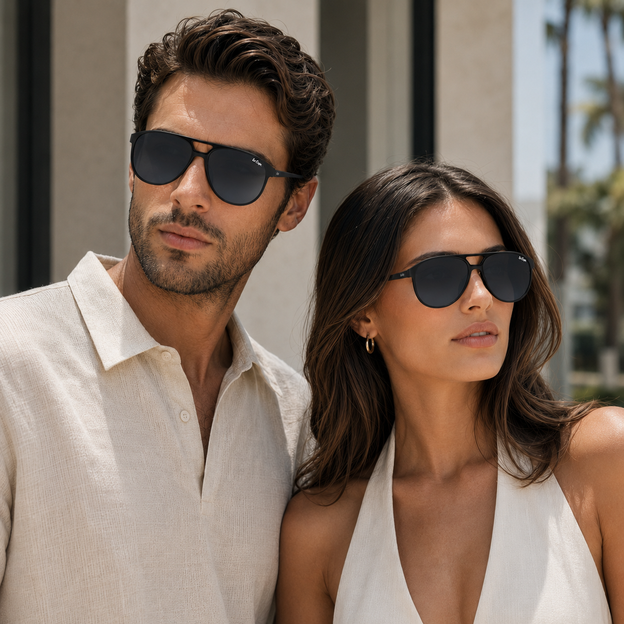 Lee Cooper Unisex's Oval Sunglasses - Black | LCU11016C1