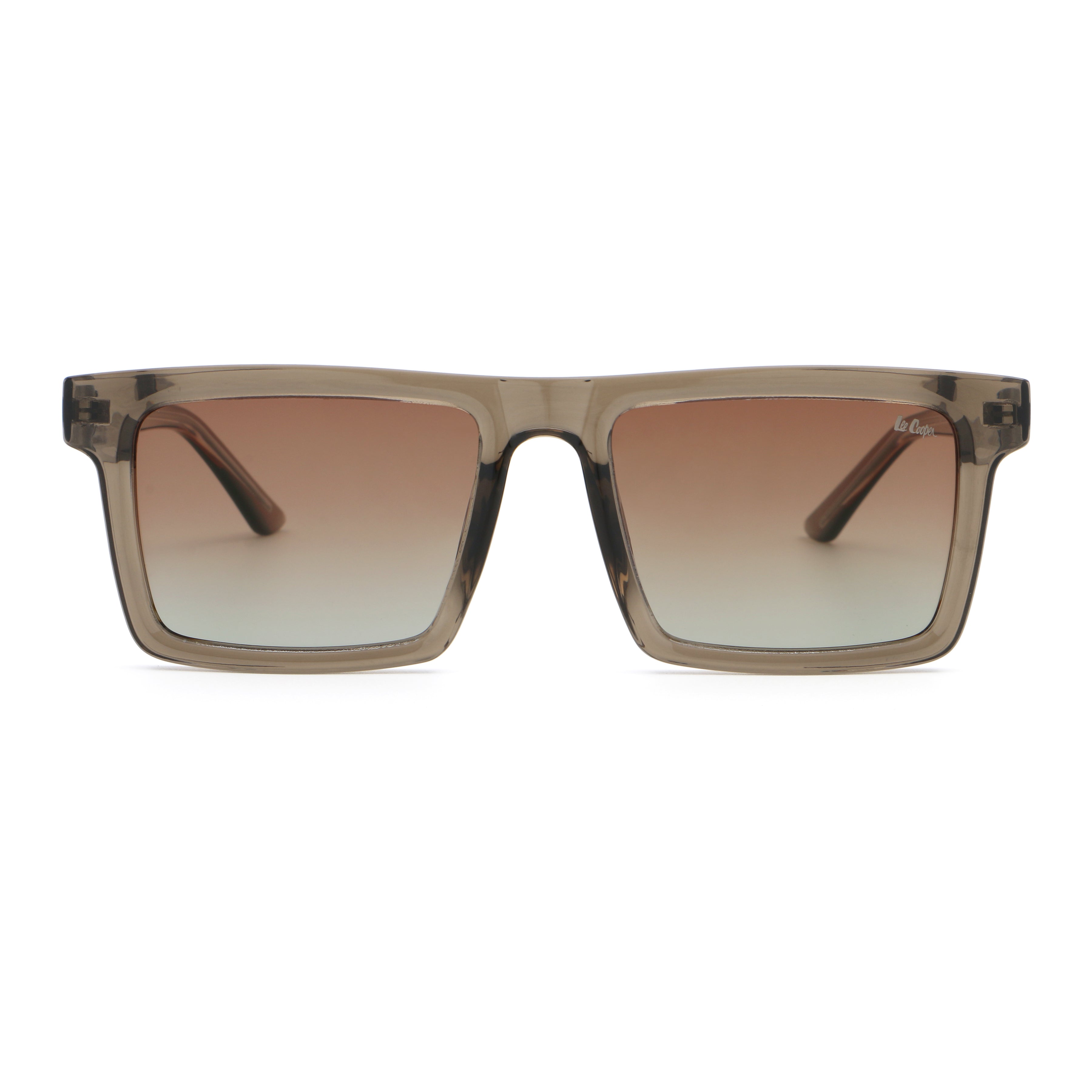 Lee Cooper Men's Polarized square Sunglasses - shiny brown - LCM11009C3
