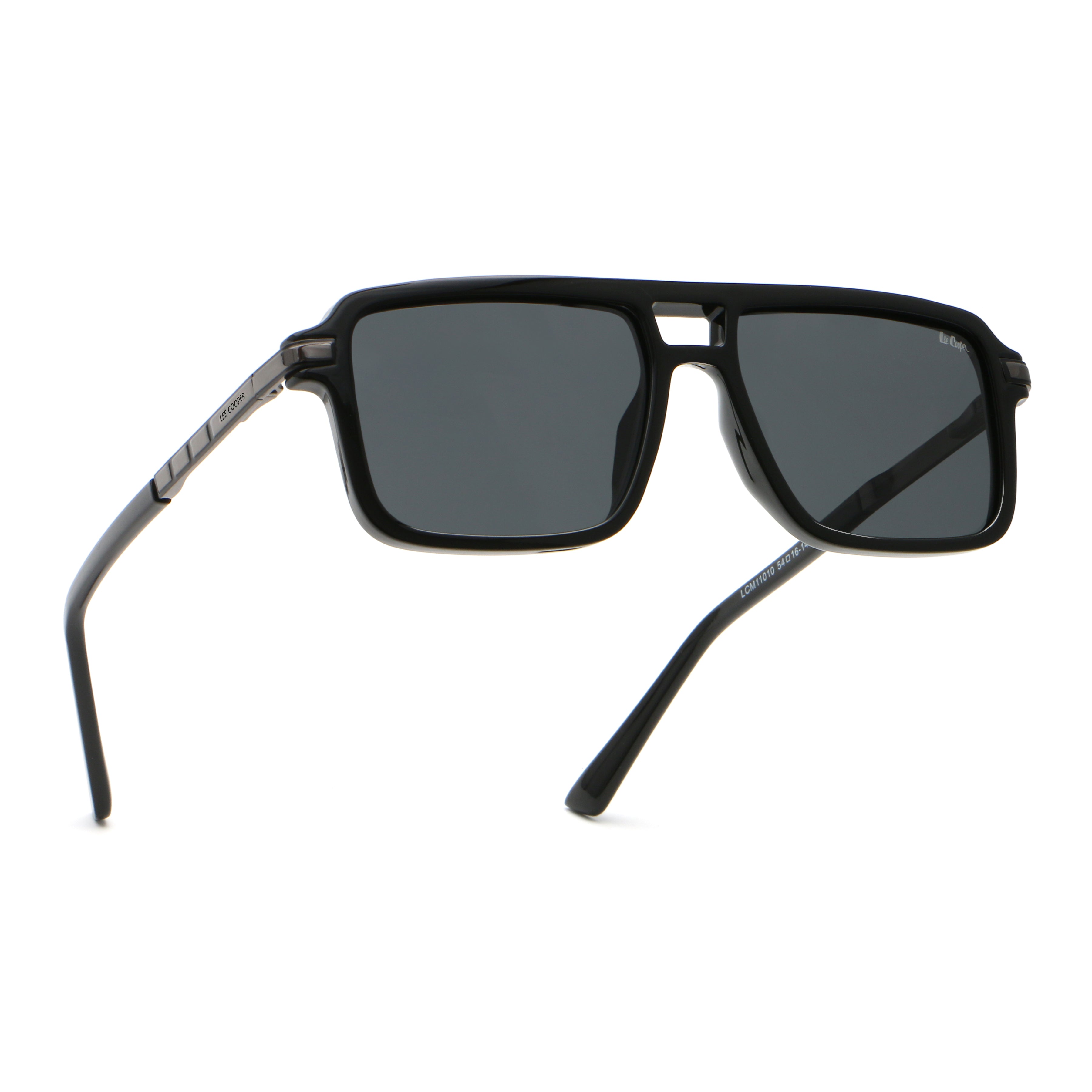Lee Cooper Men's Polarized square Sunglasses - shiny black  - LCM11010C1
