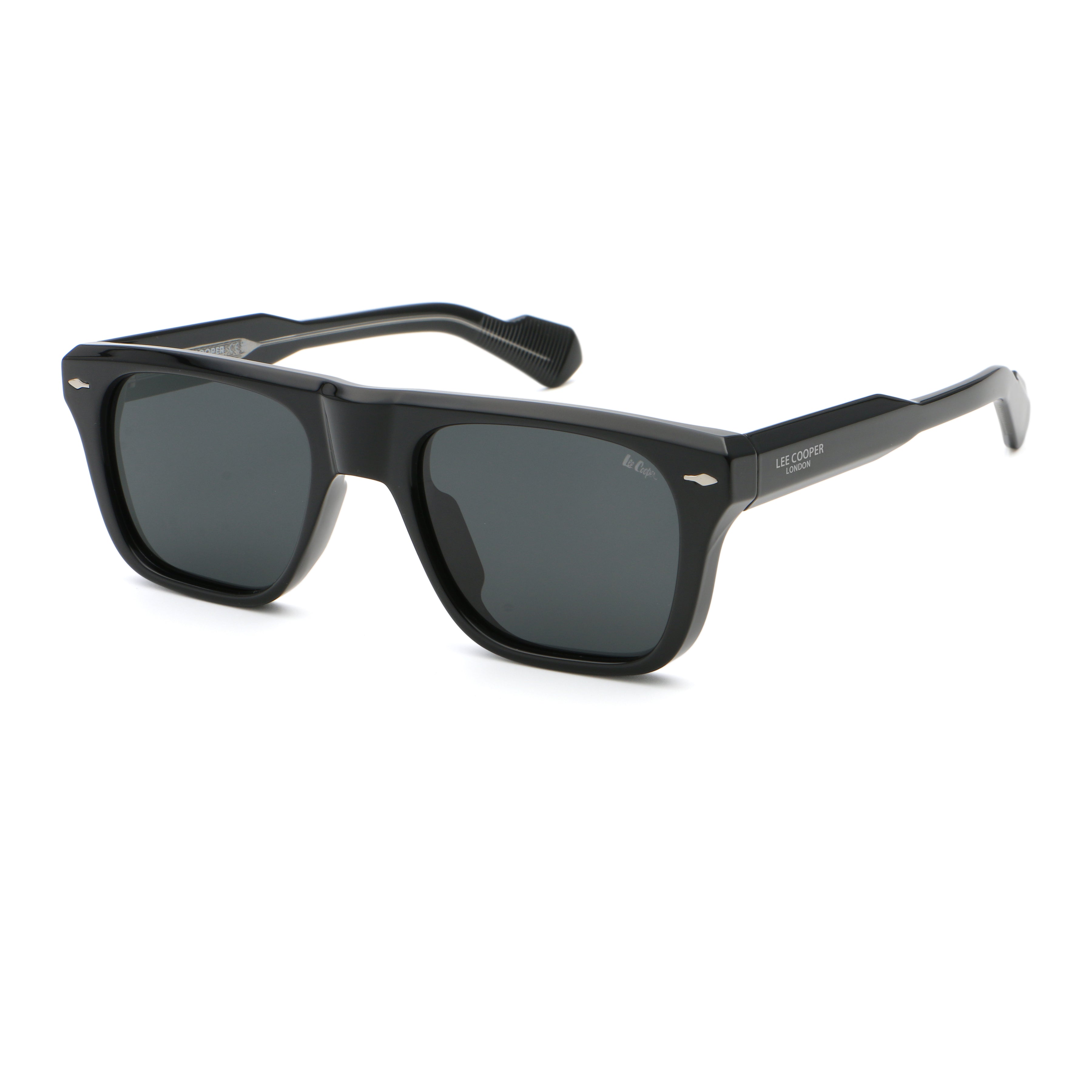 Lee Cooper Unisex's Polarized square Sunglasses - shiny black | LCU11011C1