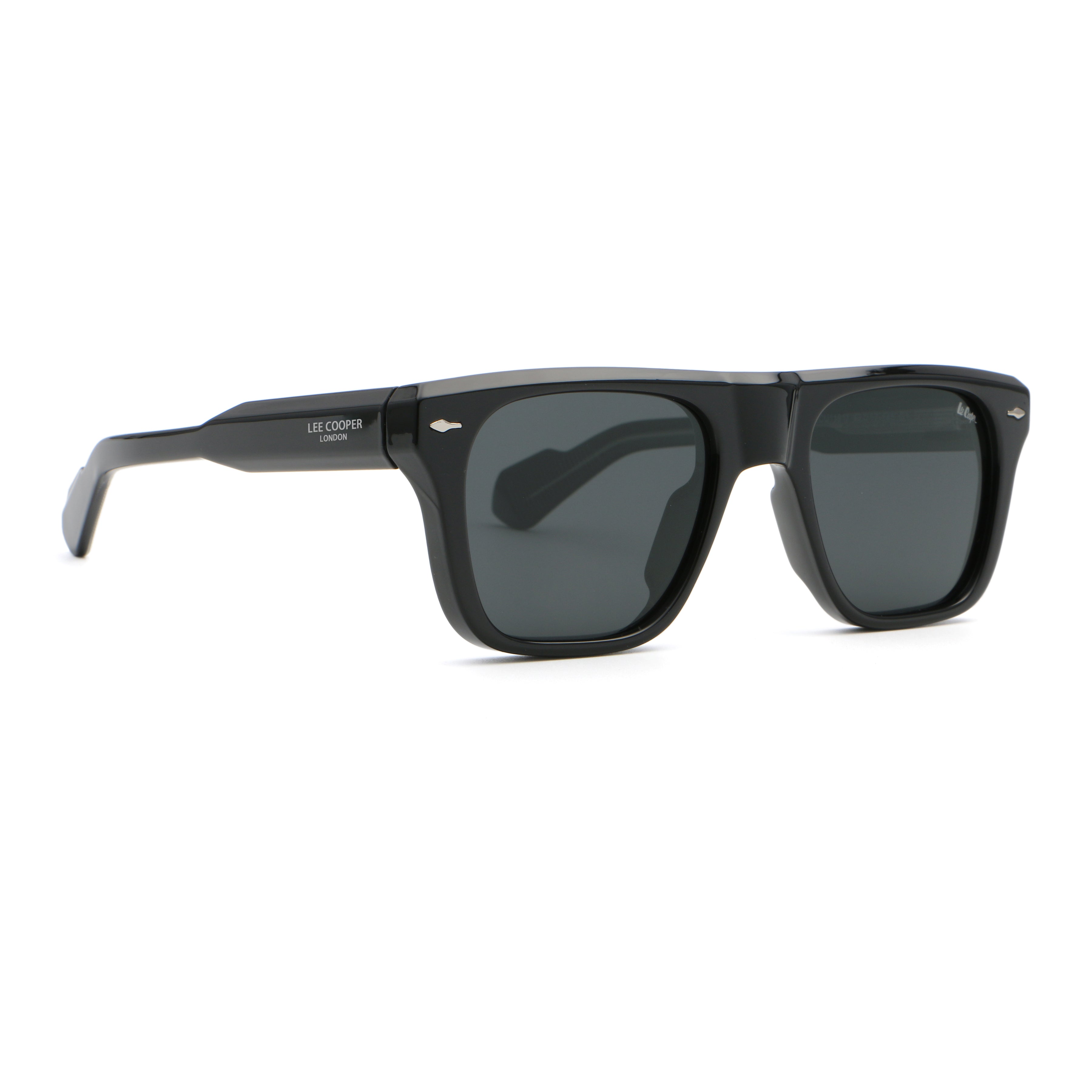 Lee Cooper Unisex's Polarized square Sunglasses - shiny black | LCU11011C1