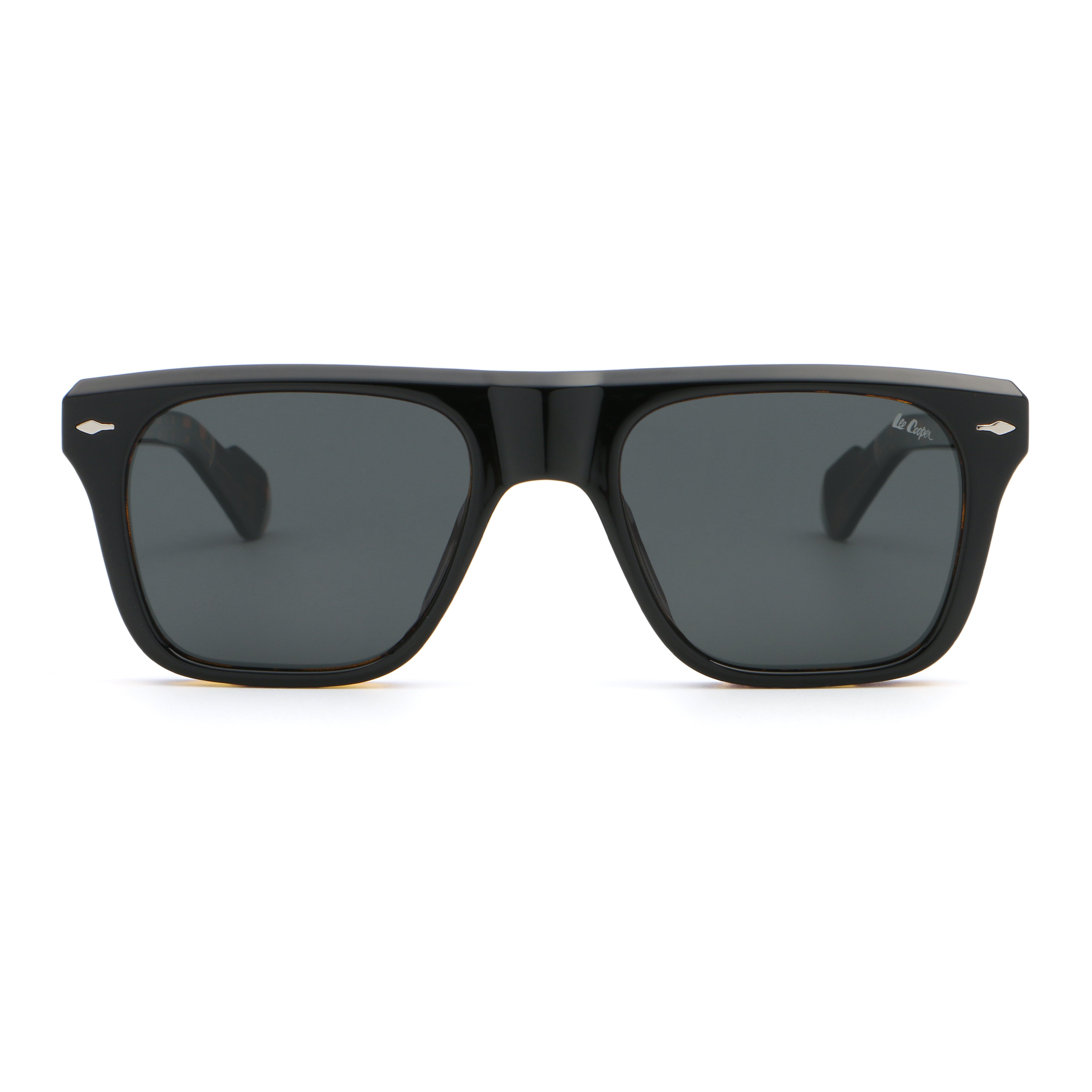 Lee Cooper Unisex's Polarized square Sunglasses - shiny black | LCU11011C6