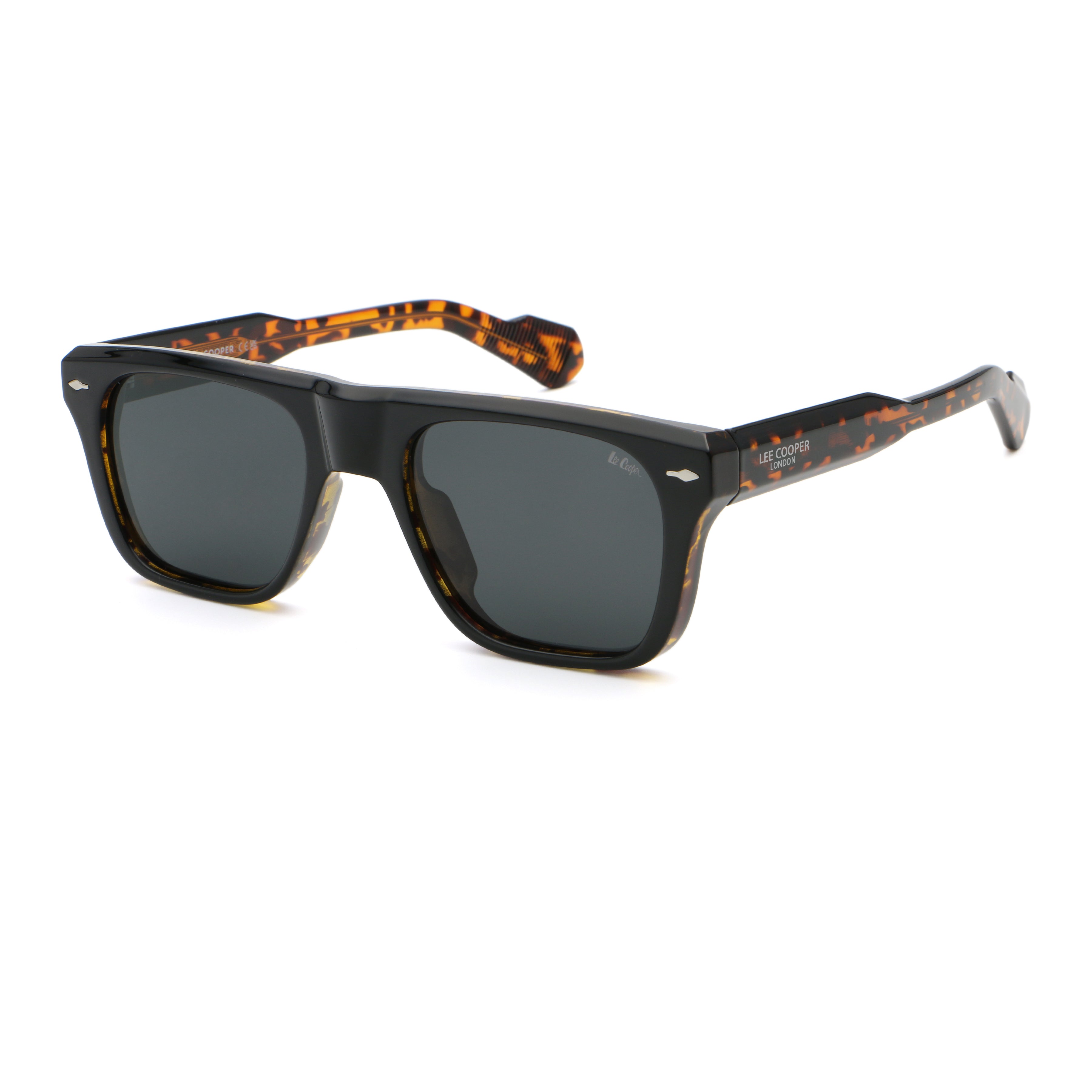 Lee Cooper Unisex's Polarized square Sunglasses - shiny black | LCU11011C6