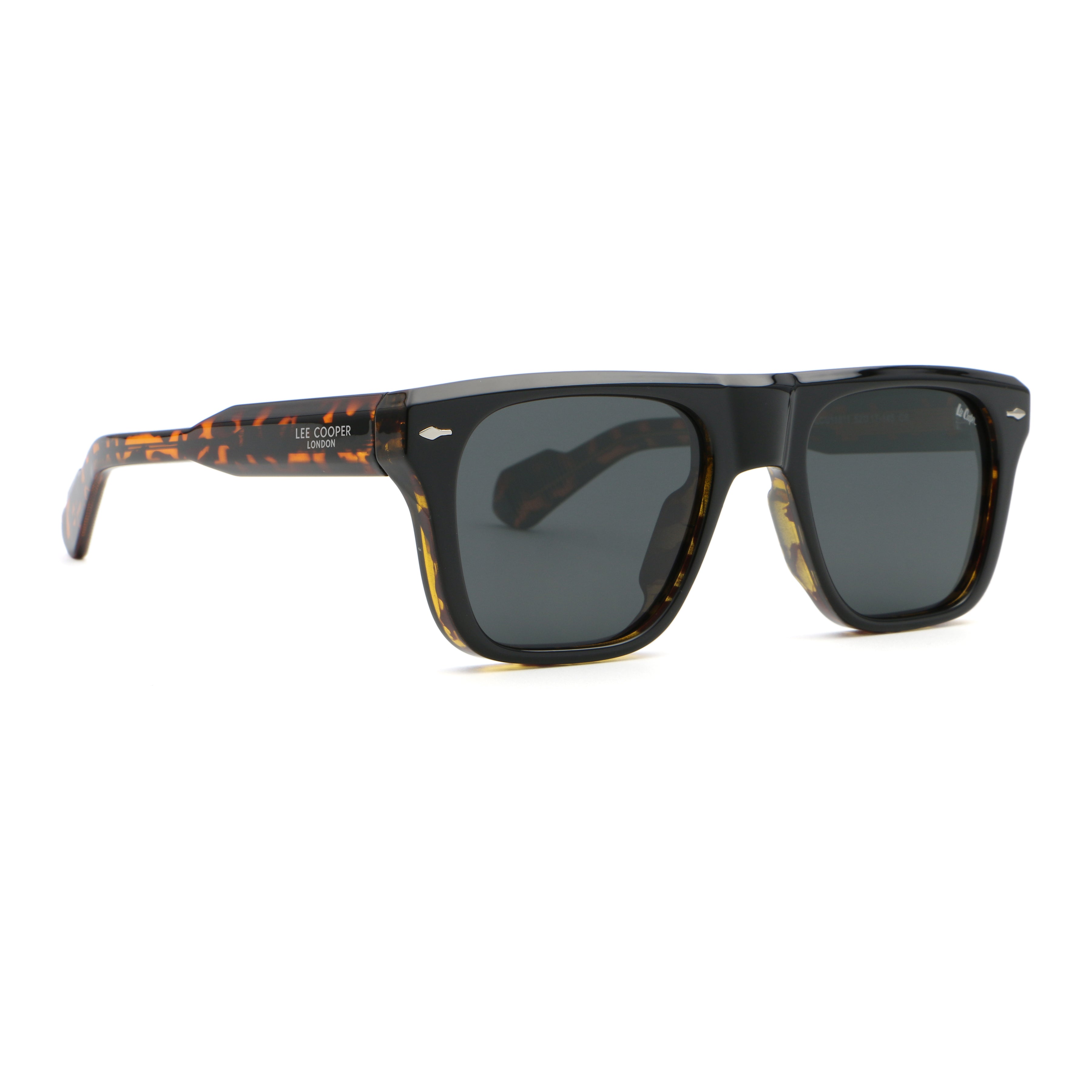 Lee Cooper Unisex's Polarized square Sunglasses - shiny black | LCU11011C6